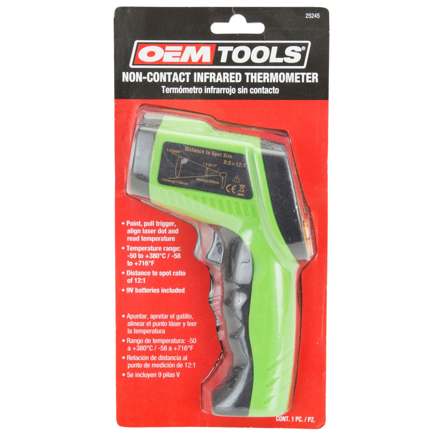 OEMTOOLS Infrared Thermometer