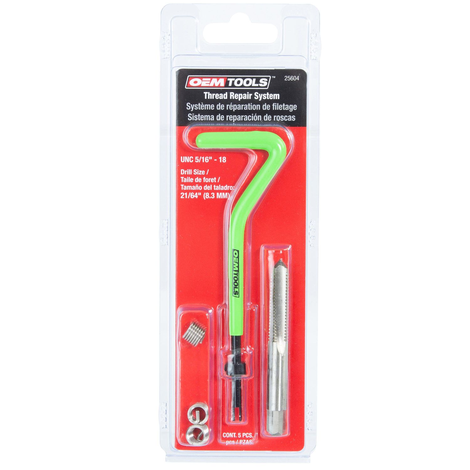 OEMTOOLS 5/16in 18 FixAThread Repair System