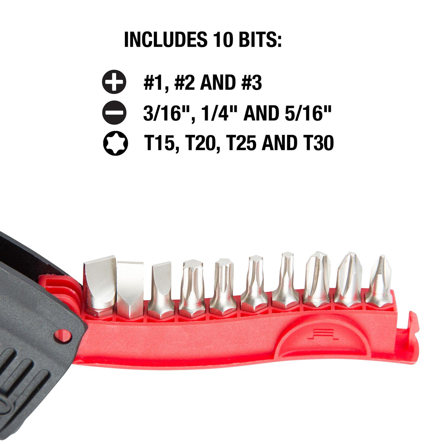 OEMTOOLS Compact Bit Driver Set 11 Piece