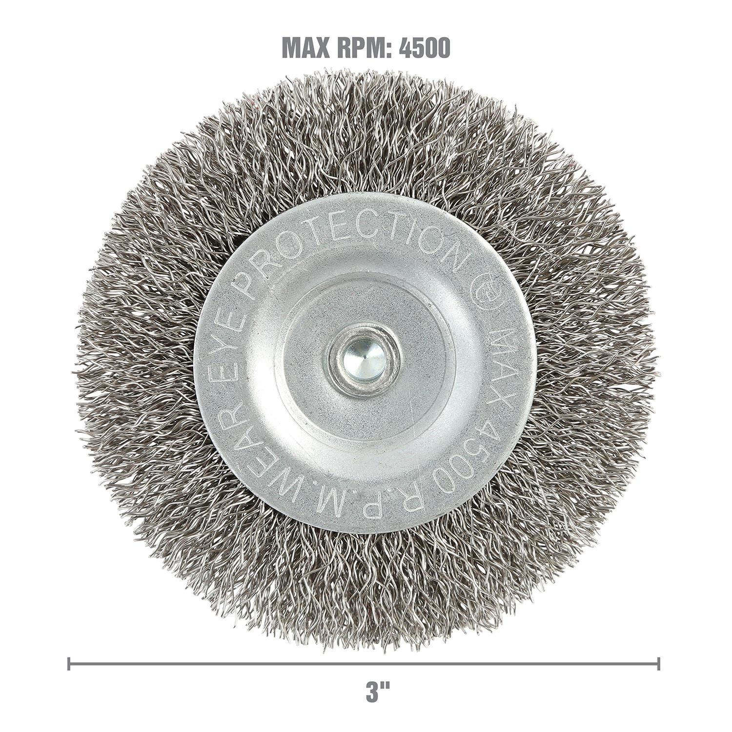OEMTOOLS 3in Fine Wire Wheel Brush Brush