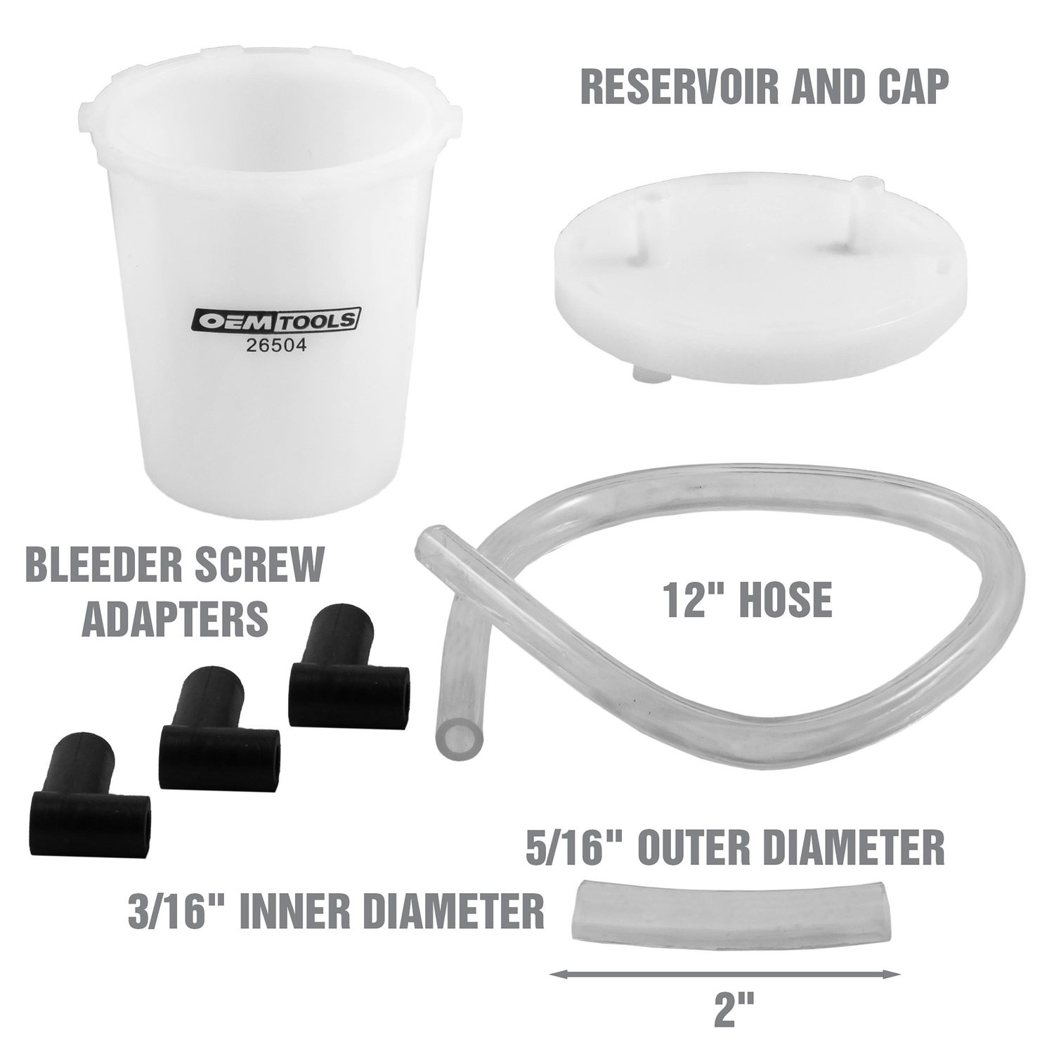 OEMTOOLS OneMan Brake Bleeder Kit