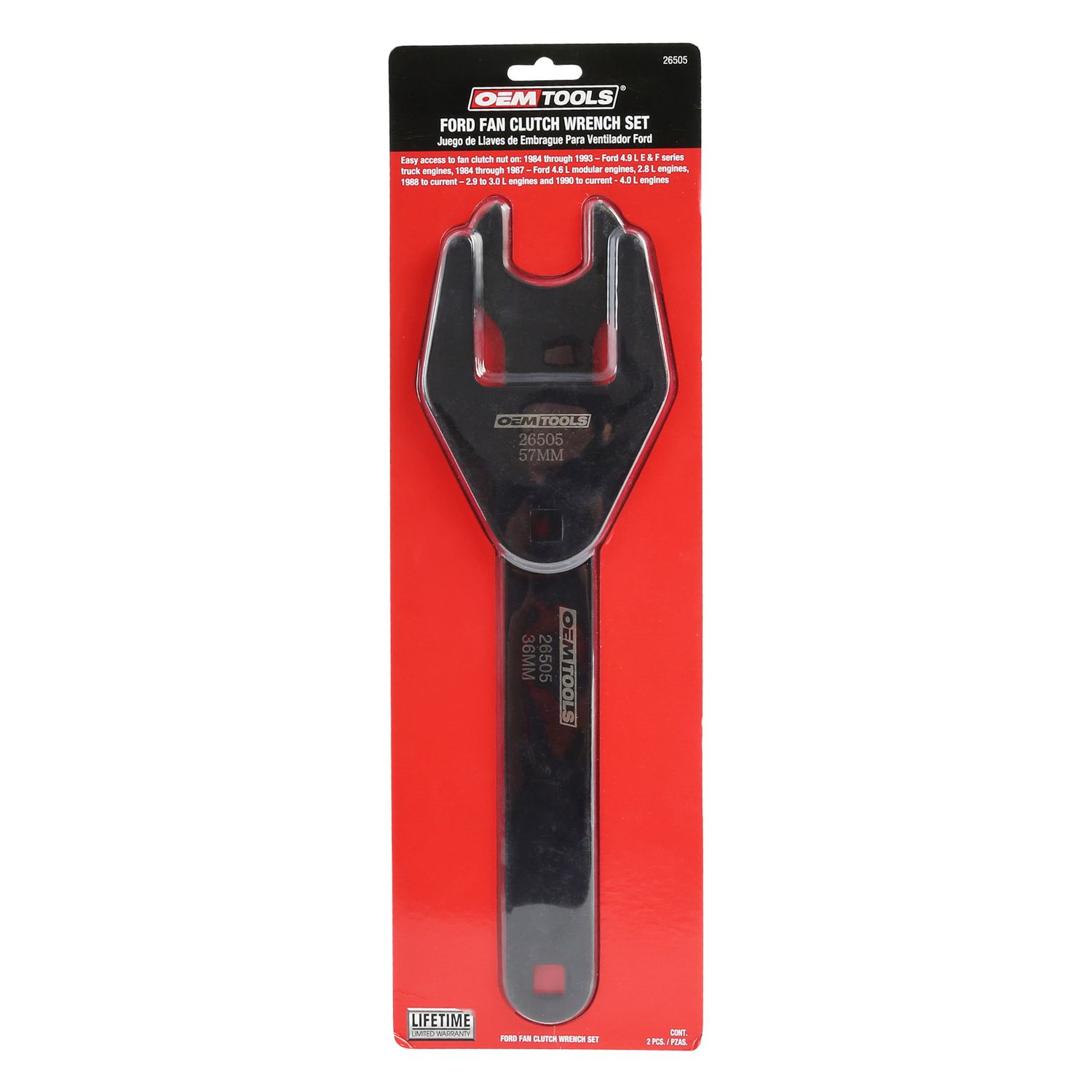 OEMTOOLS Fan Clutch Wrench Set