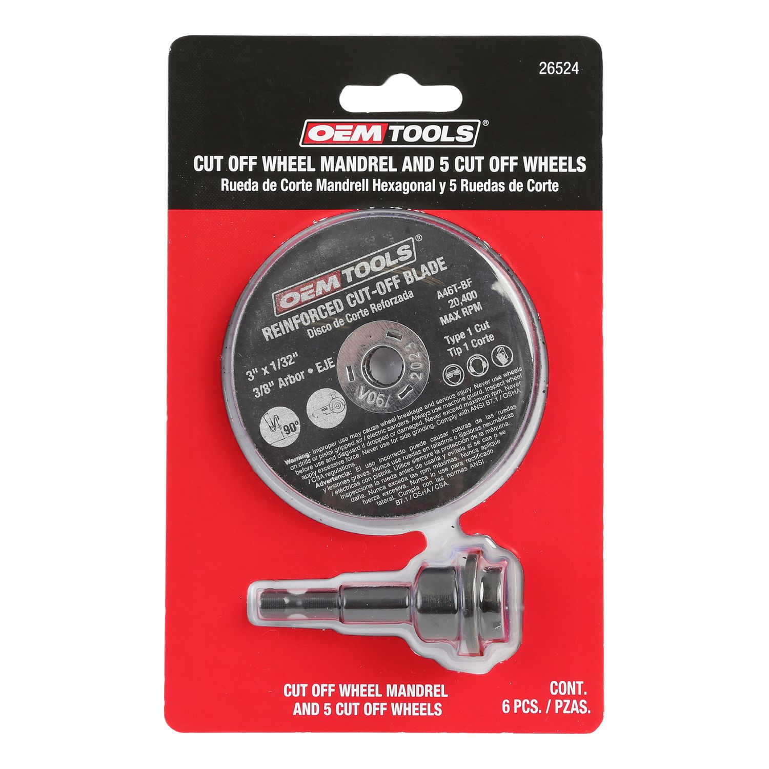 Cut off shop wheel for drill