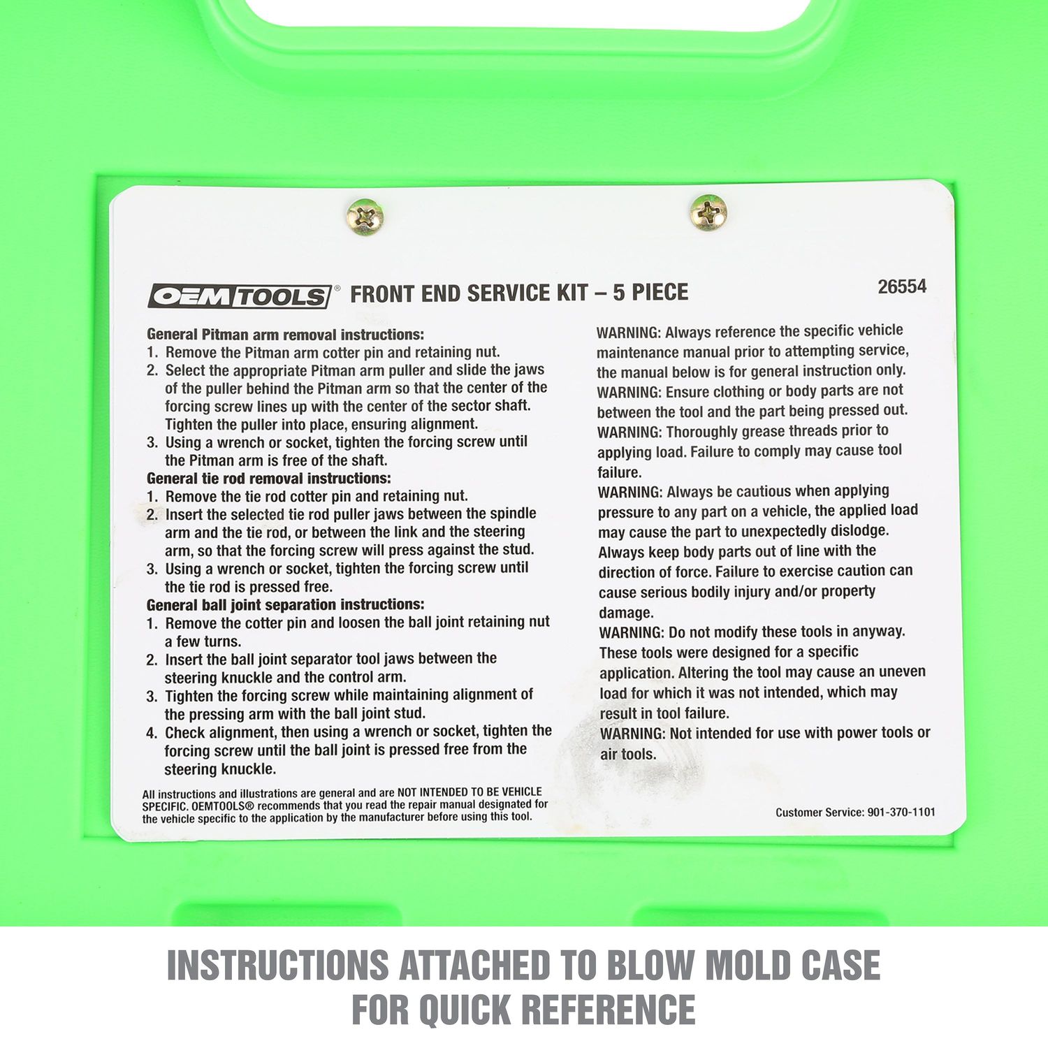 OEMTOOLS Front End Service Kit 5 Piece