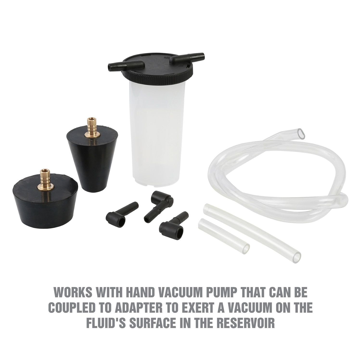 OEMTOOLS Brake and Power Steering Bleeder Adapter Kit (For Use with