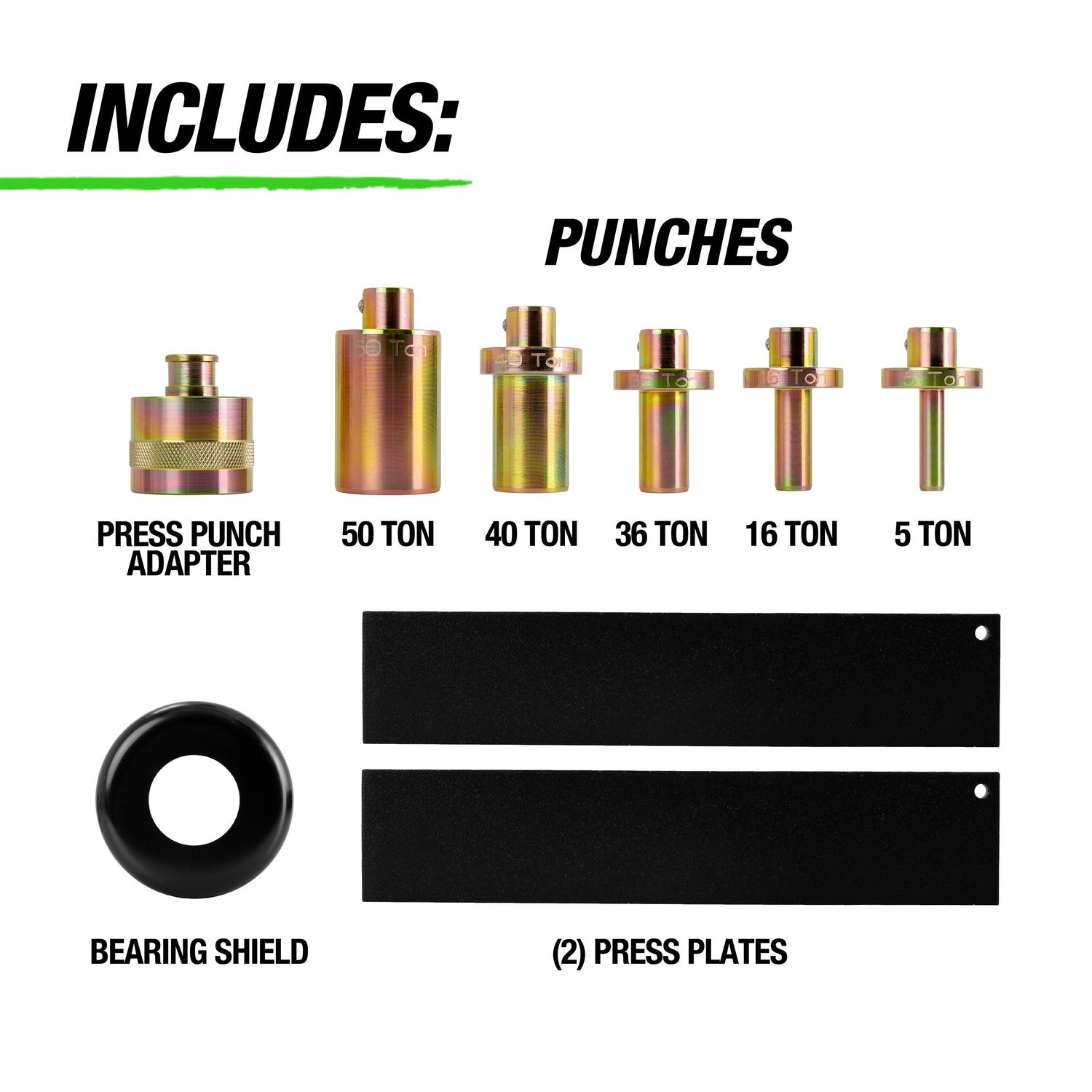 OEM Tools Press Accessory Kit 8 Piece