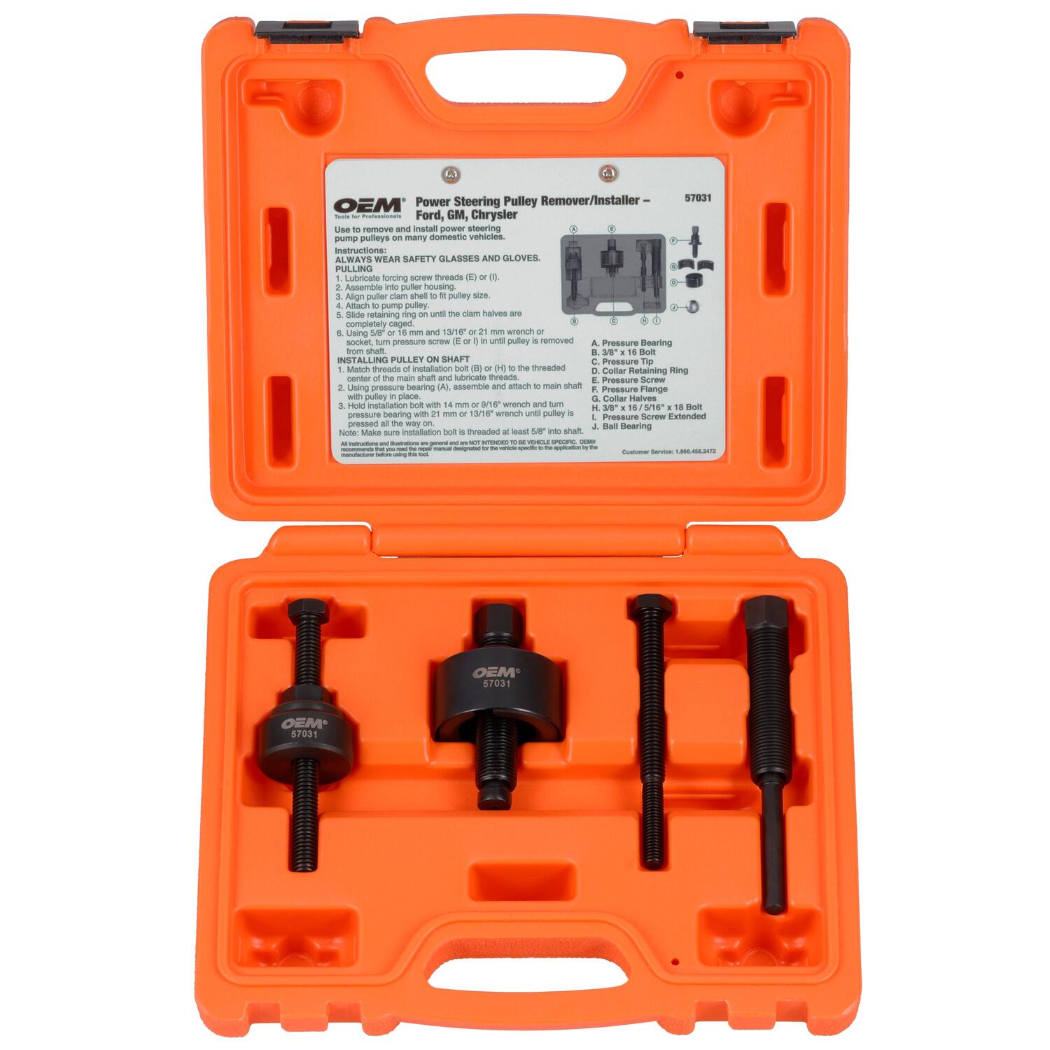 thumbnail image 2 of TOPEMAI Pulley Puller And Installer Kit - Universal Power Steering Pulley Removal Tool Set 2 of 12