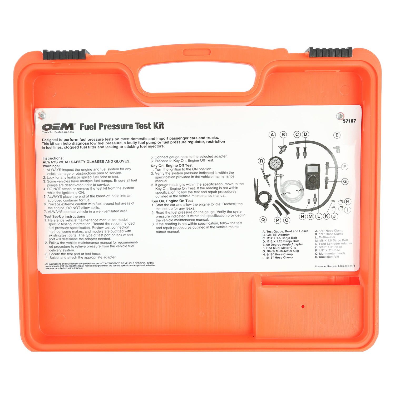 OEMTOOLS Fuel Pressure Test Kit