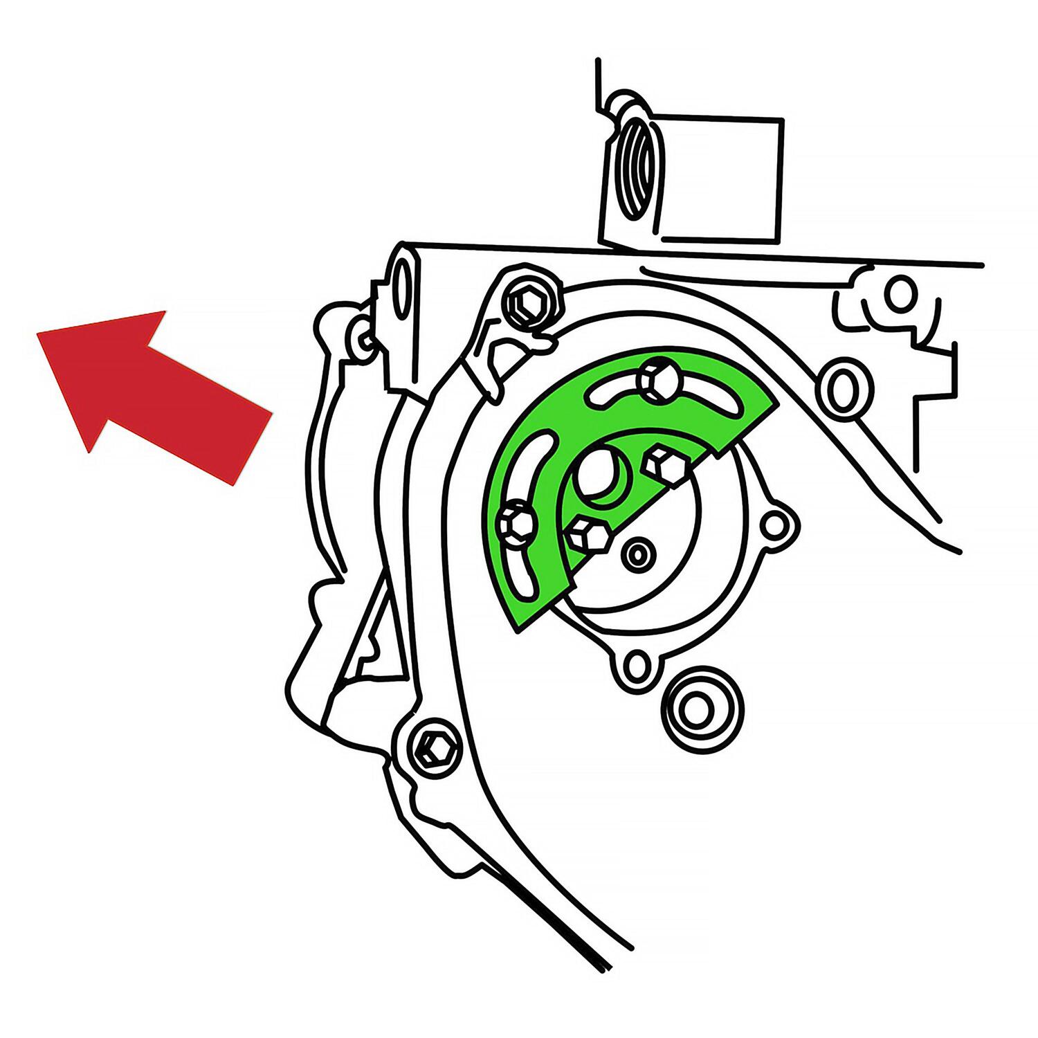 CTA GM Water Pump Sprocket Holder