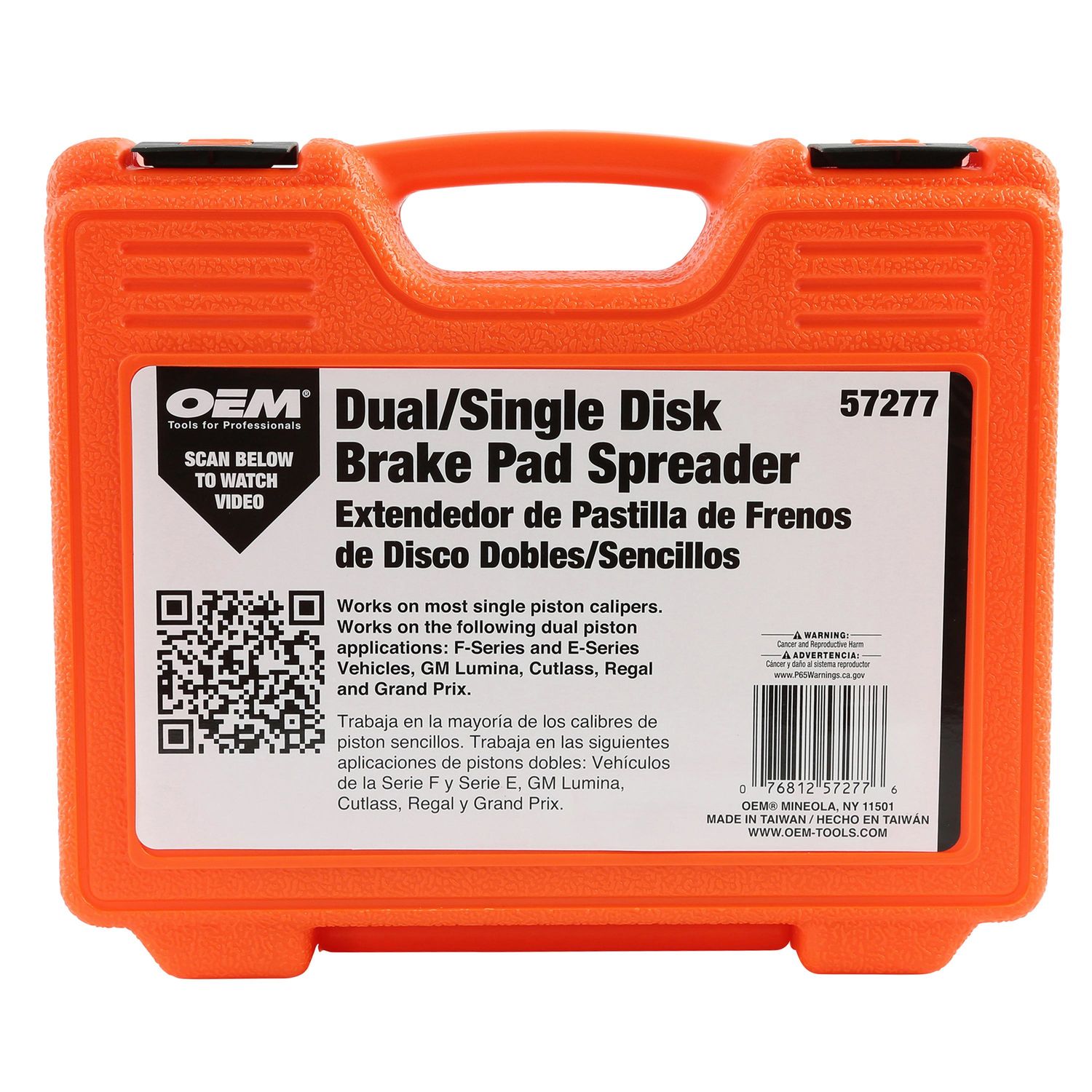 OEMTOOLS Dual and Single Piston Disc Brake Pad Spreader