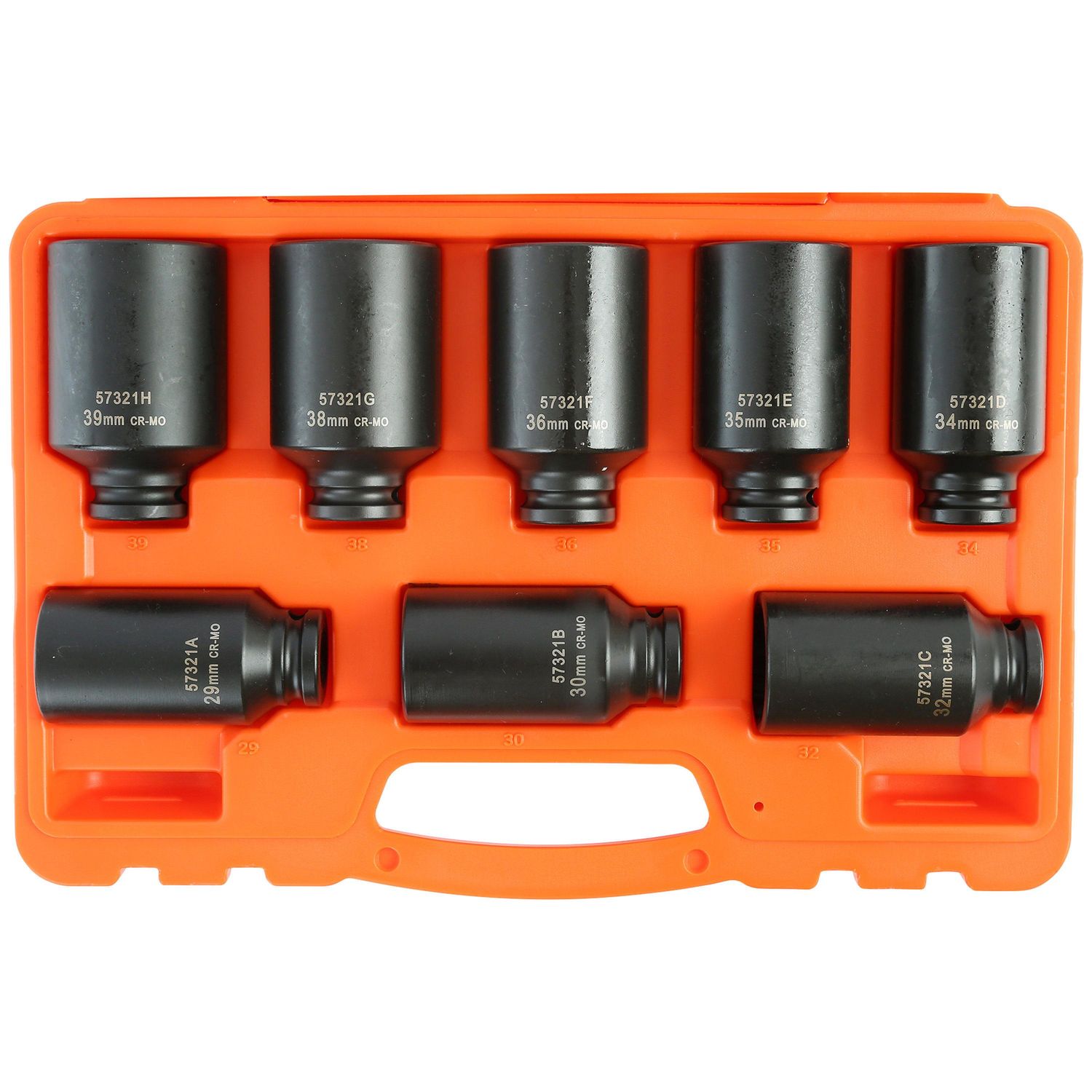 OEMTOOLS 1/2in Drive 12 Point Axle and Spindle and Nut Socket Set
