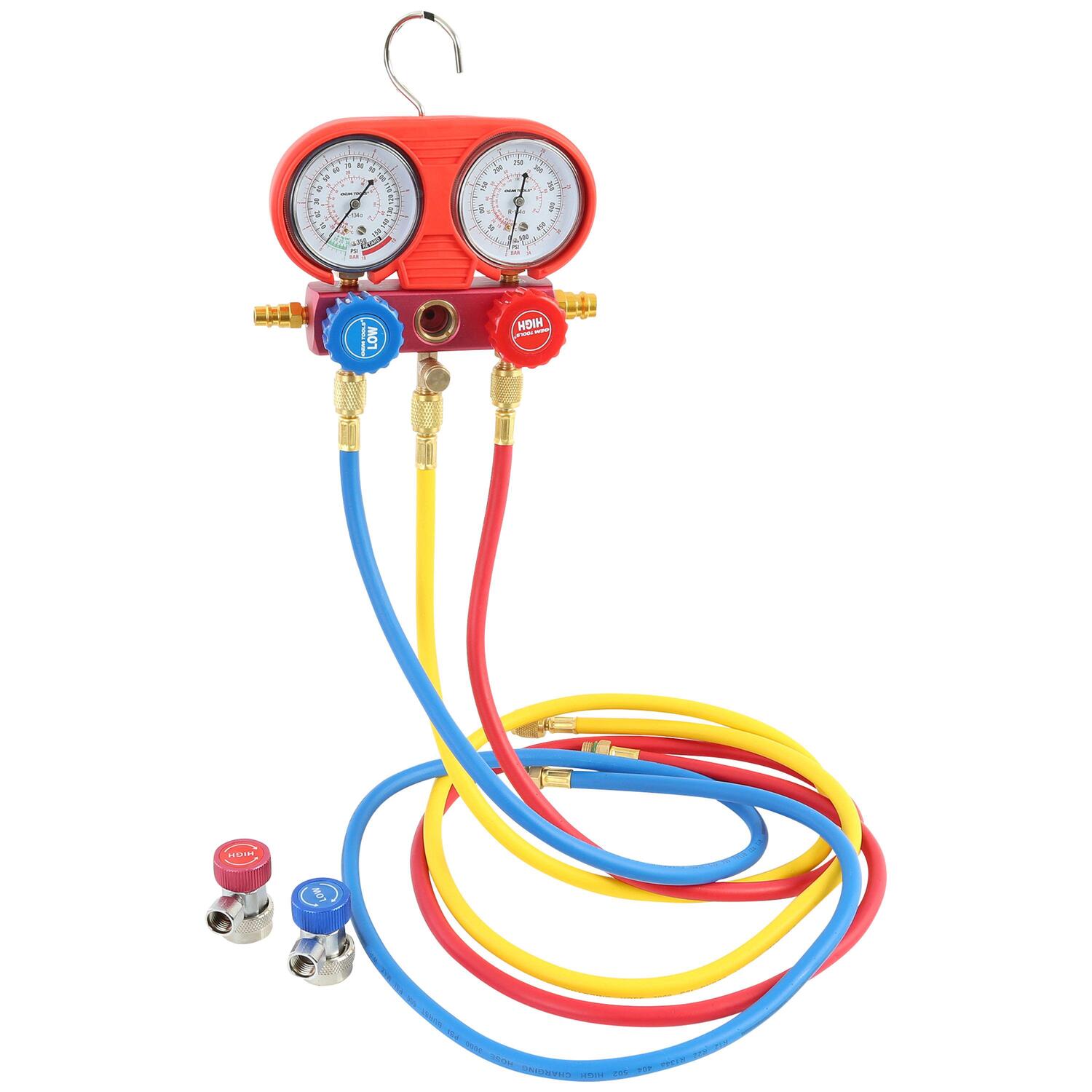 Mastercool 87772G 2-Way Manifold Gauge Set With 90-Degree Snap & Seal Coupler For AC Service - View #11