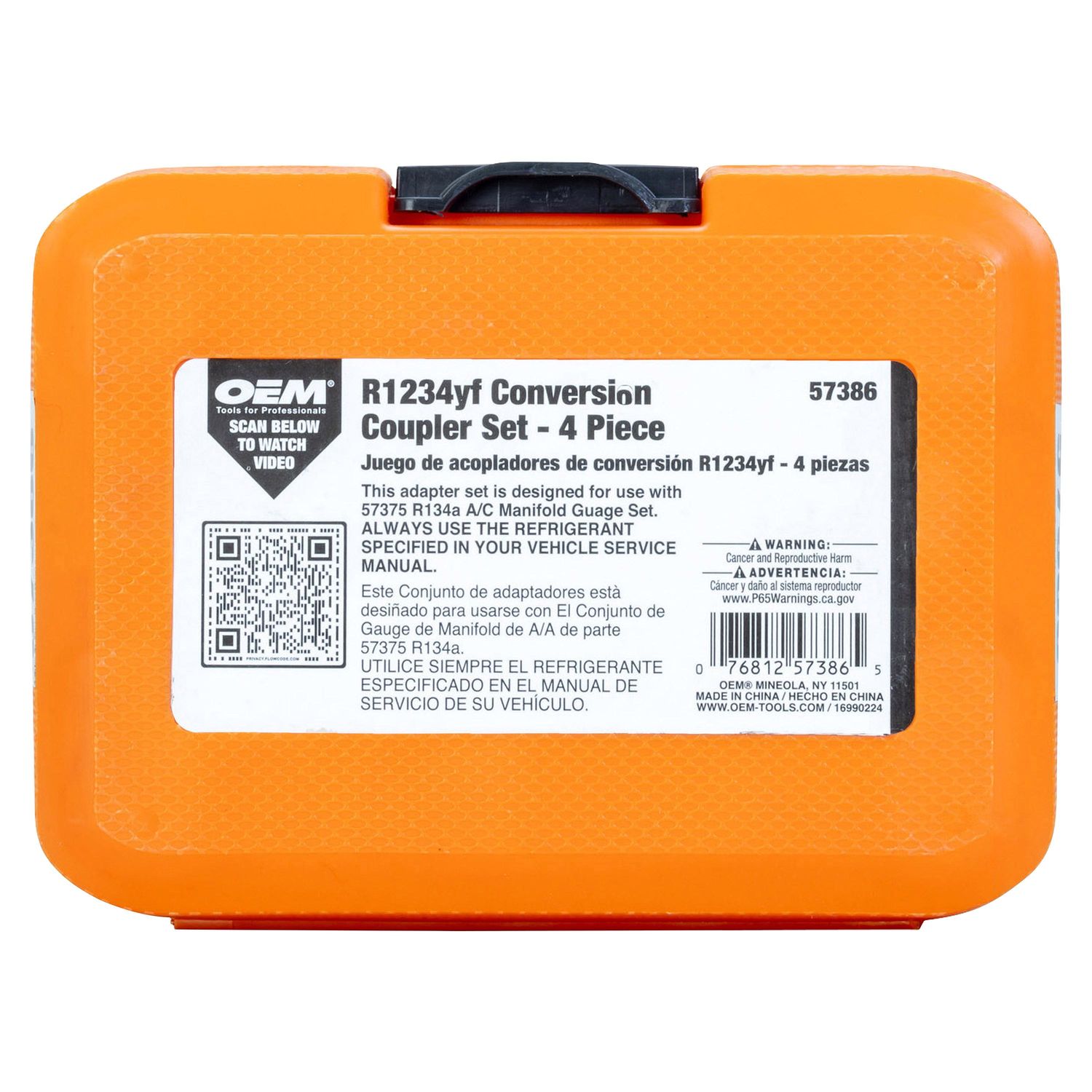 OEMTOOLS R134a to HFO-1234yf Conversion Coupler Set 4 Piece
