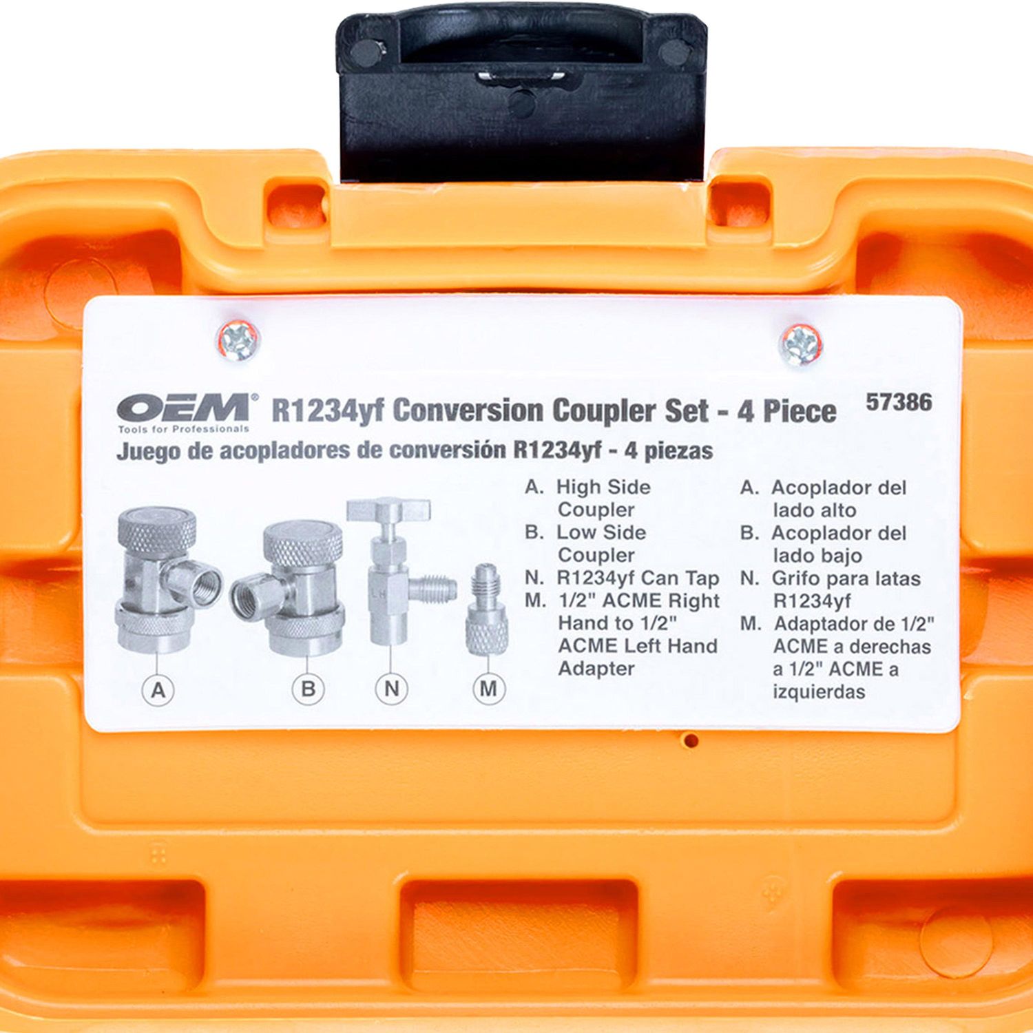 おまとめ【cal124・cal125】【aph59】【fl333・fl358】 OEMTOOLS R134a to HFO-1234yf Conversion Coupler Set 4 Piece