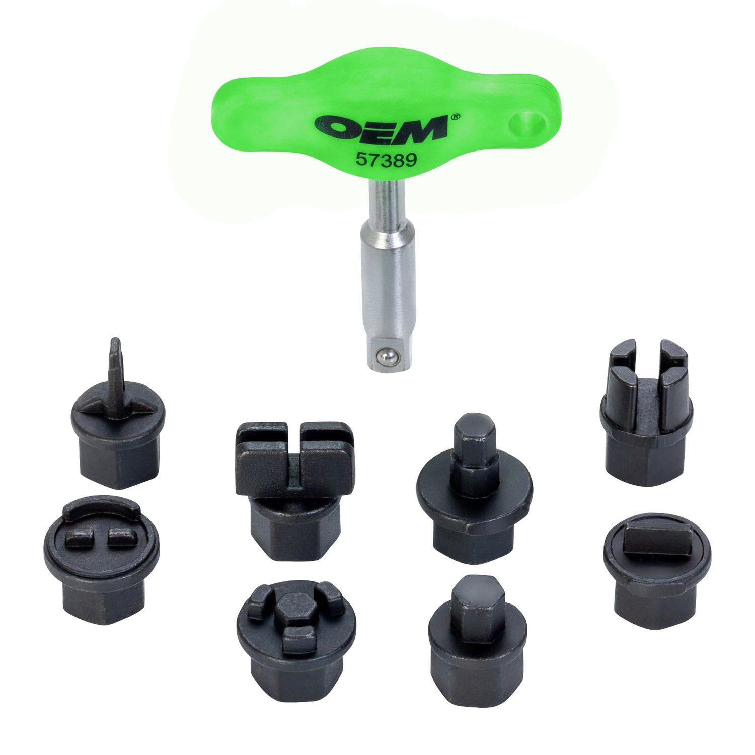 OEMTOOLS Oil Drain Plug Socket Set 9 Piece