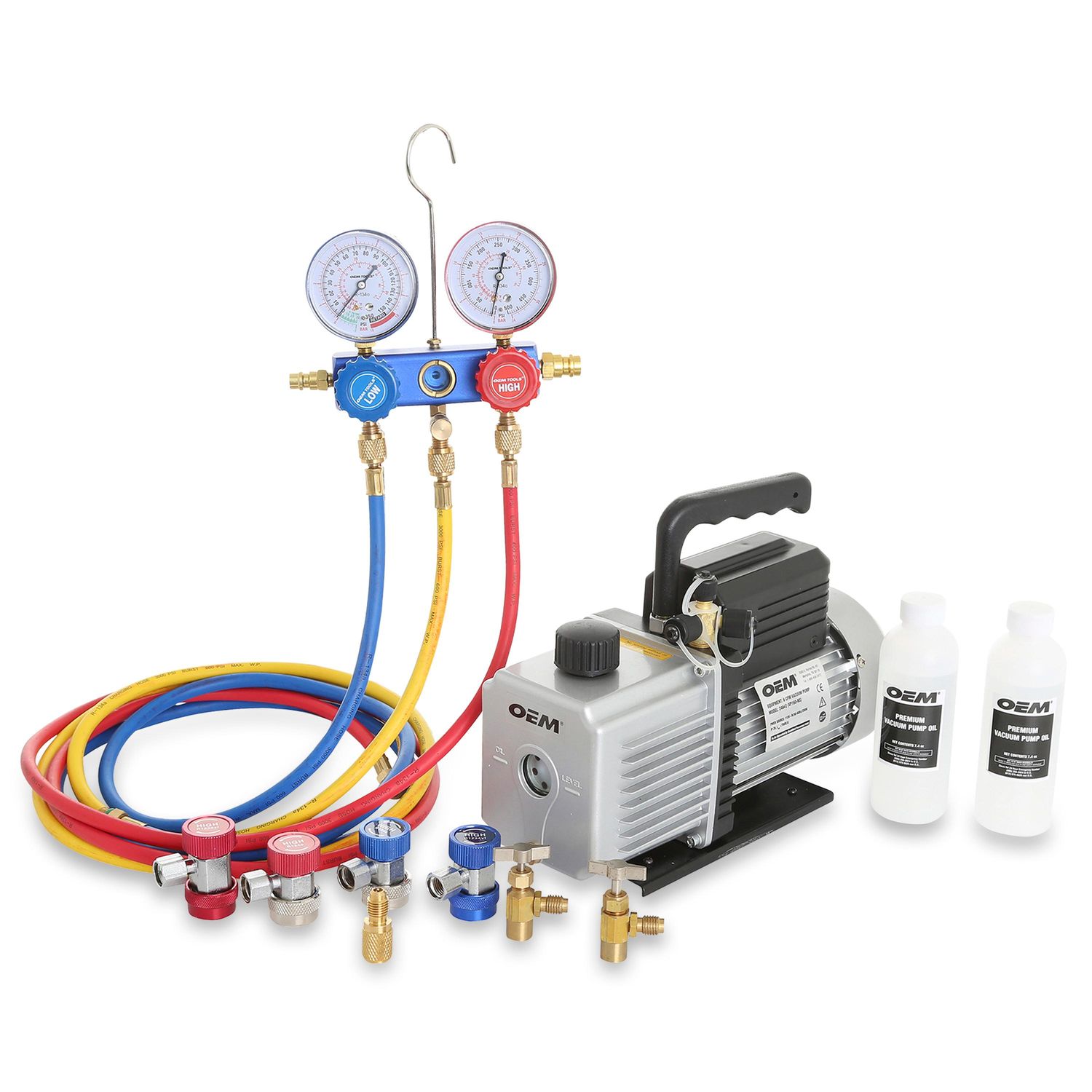 OEM Tools R134a and R1234yf Spark-Free Vacuum Pump Kit