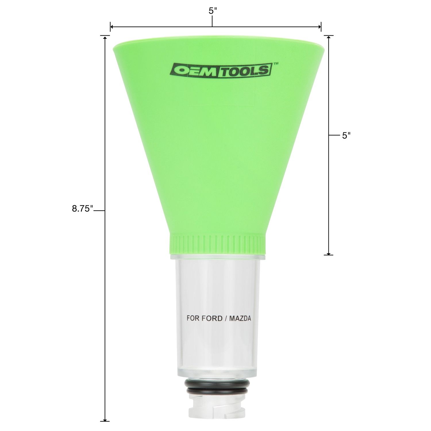 OEMTOOLS Transparent Direct Fit Oil Funnel for Ford, Mazda and Mercury
