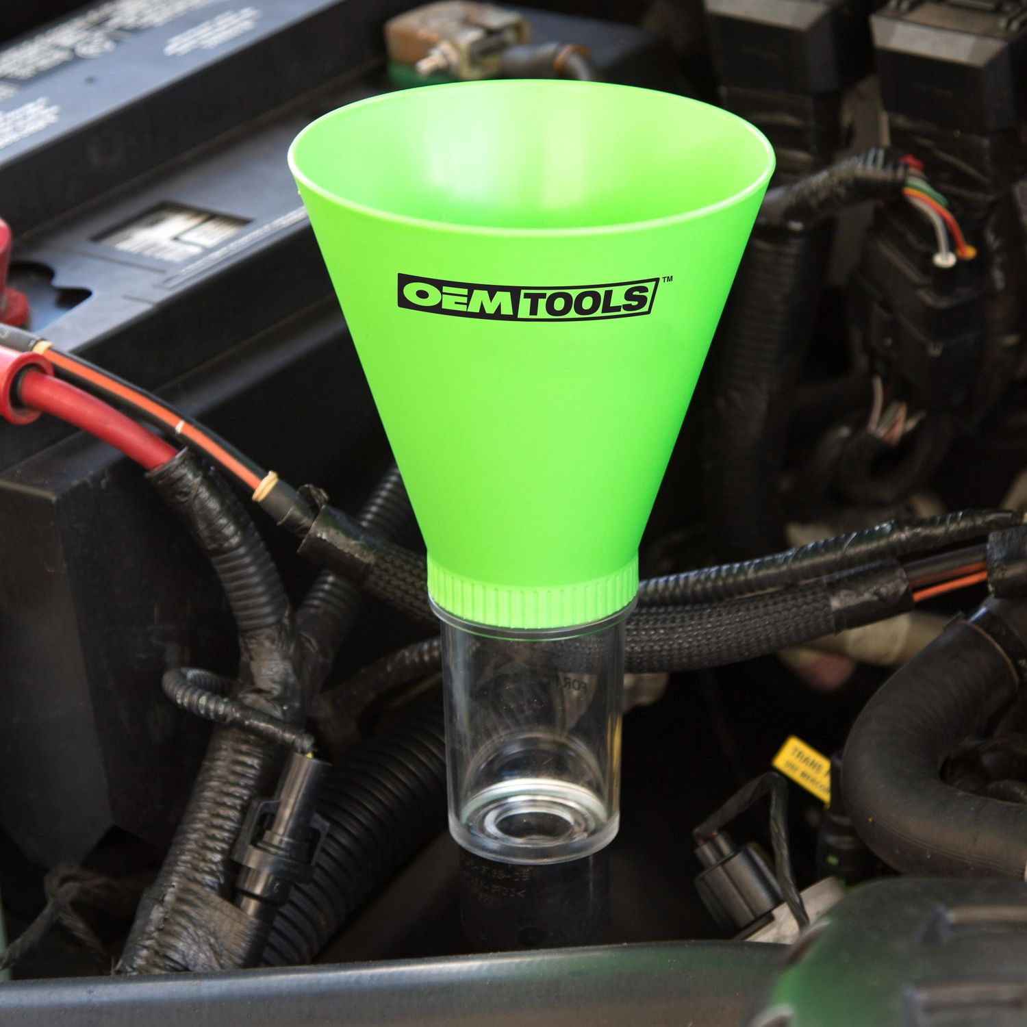 OEMTOOLS Transparent Direct Fit Oil Funnel for GM and BMW