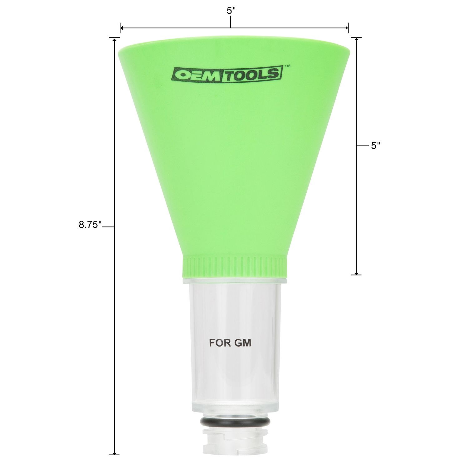 OEMTOOLS Transparent Direct Fit Oil Funnel for GM and BMW