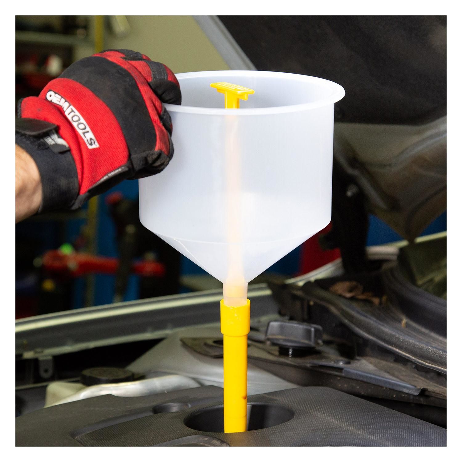 OEMTOOLS DripFree Funnel for Automotive Fluids