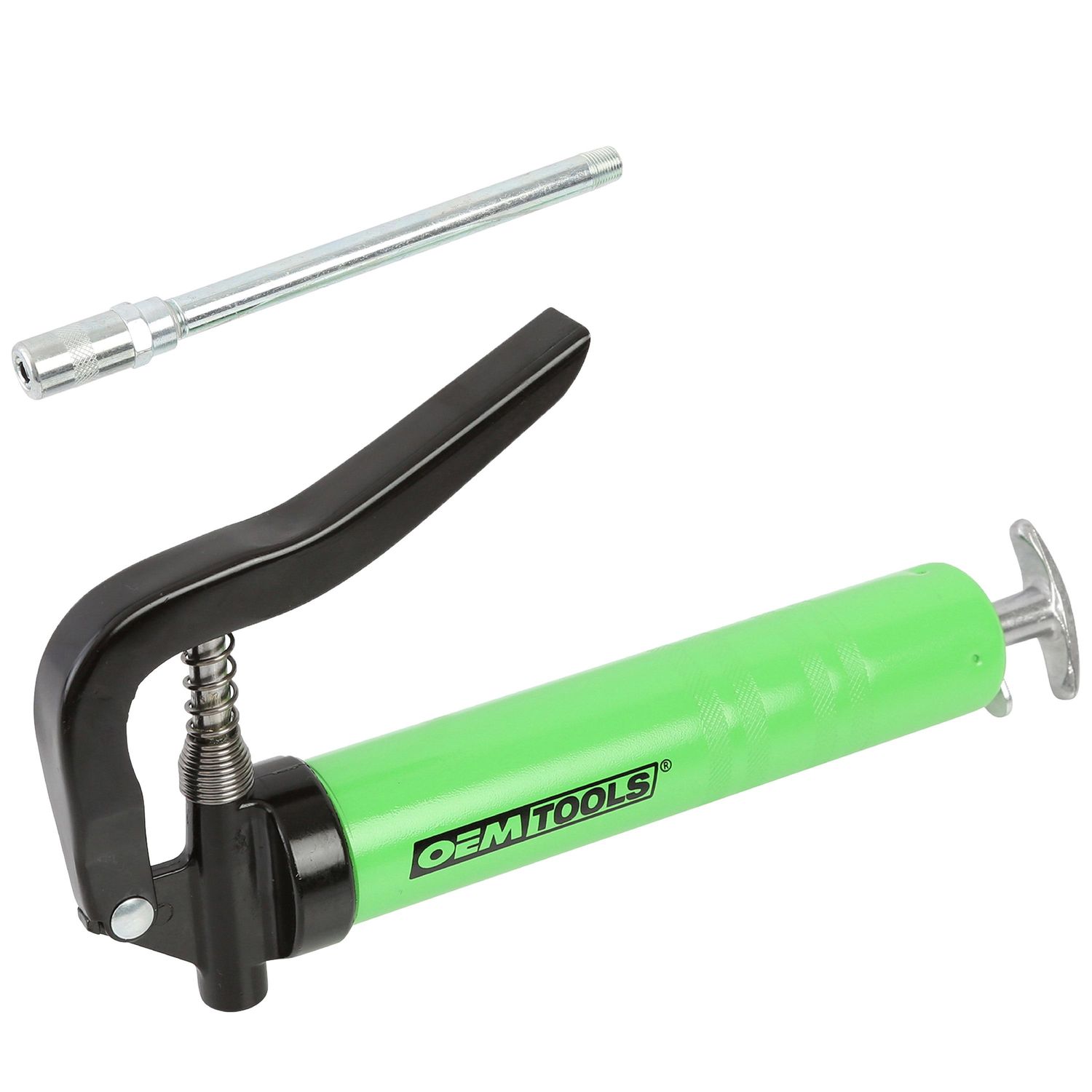 OEMTOOLS Mini Pistol Grip Grease Gun with Extension and Coupler