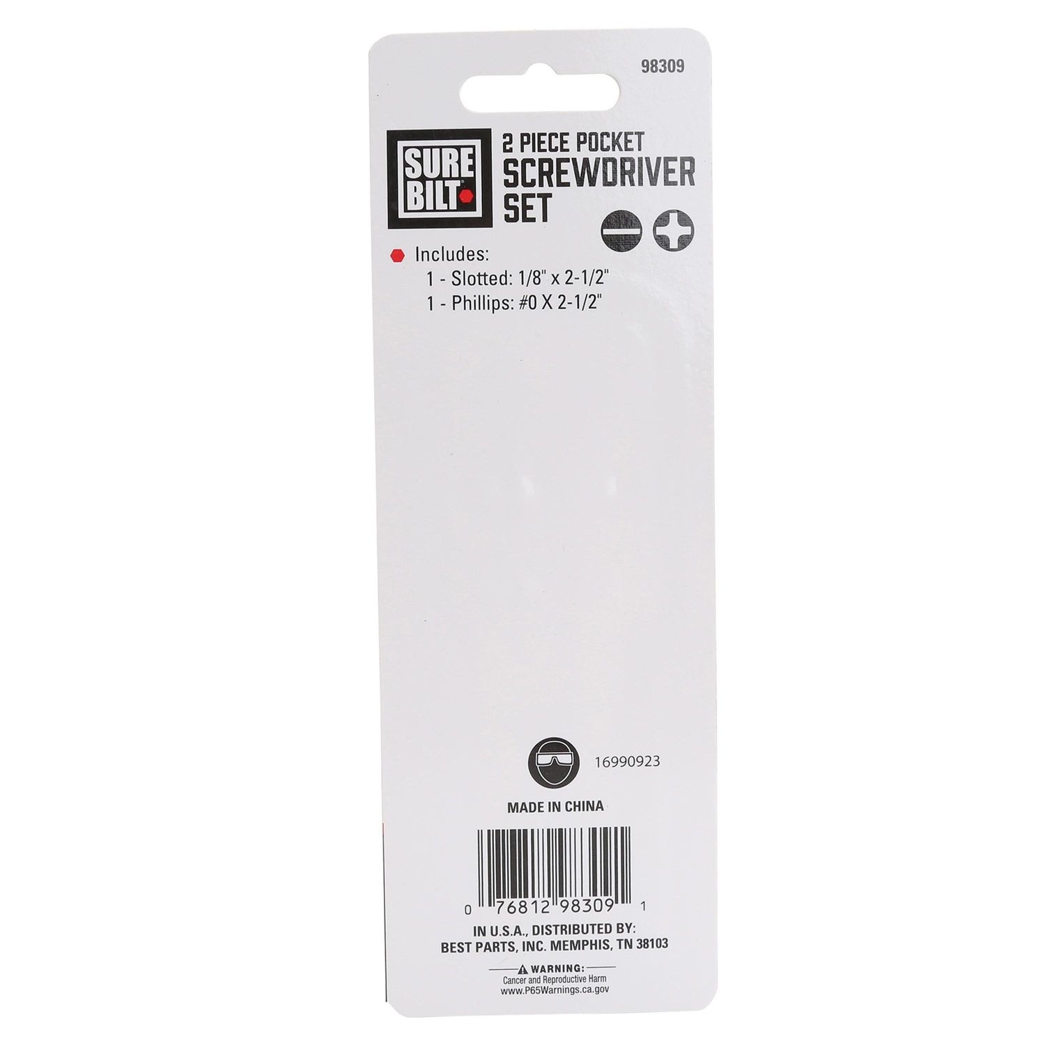 SureBilt Pocket Screwdriver Set 2 Piece