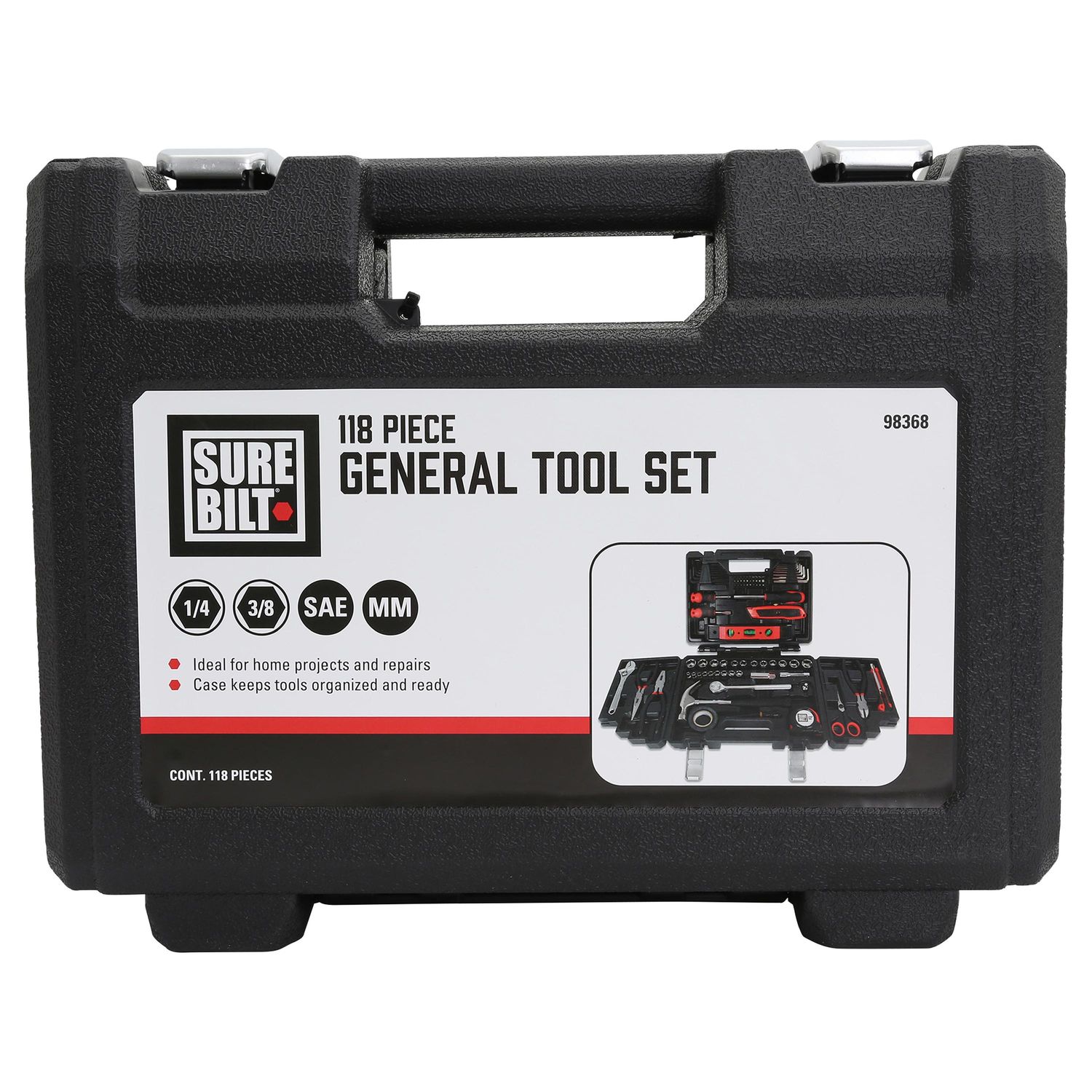 SureBilt Multi Purpose Tool Set, 118 Piece