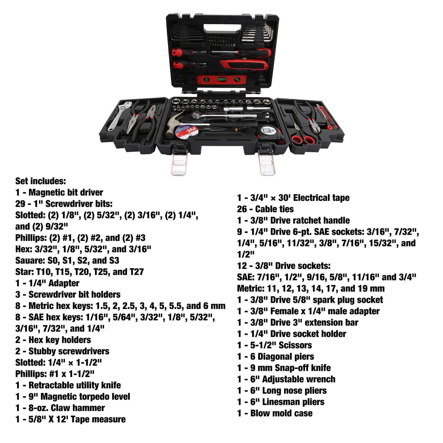 SureBilt Multi Purpose Tool Set, 118 Piece