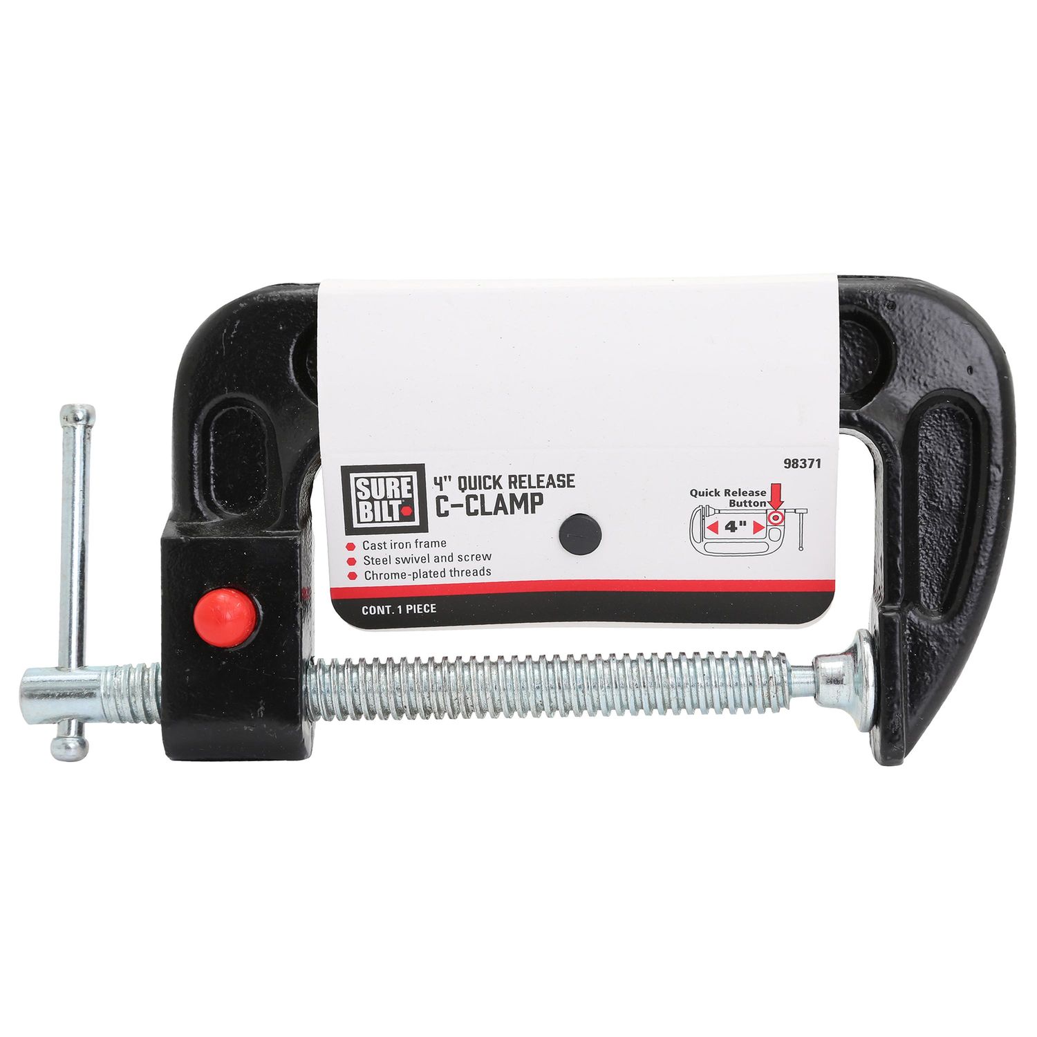 Great Neck Surebilt 4in Quick Release C Clamp