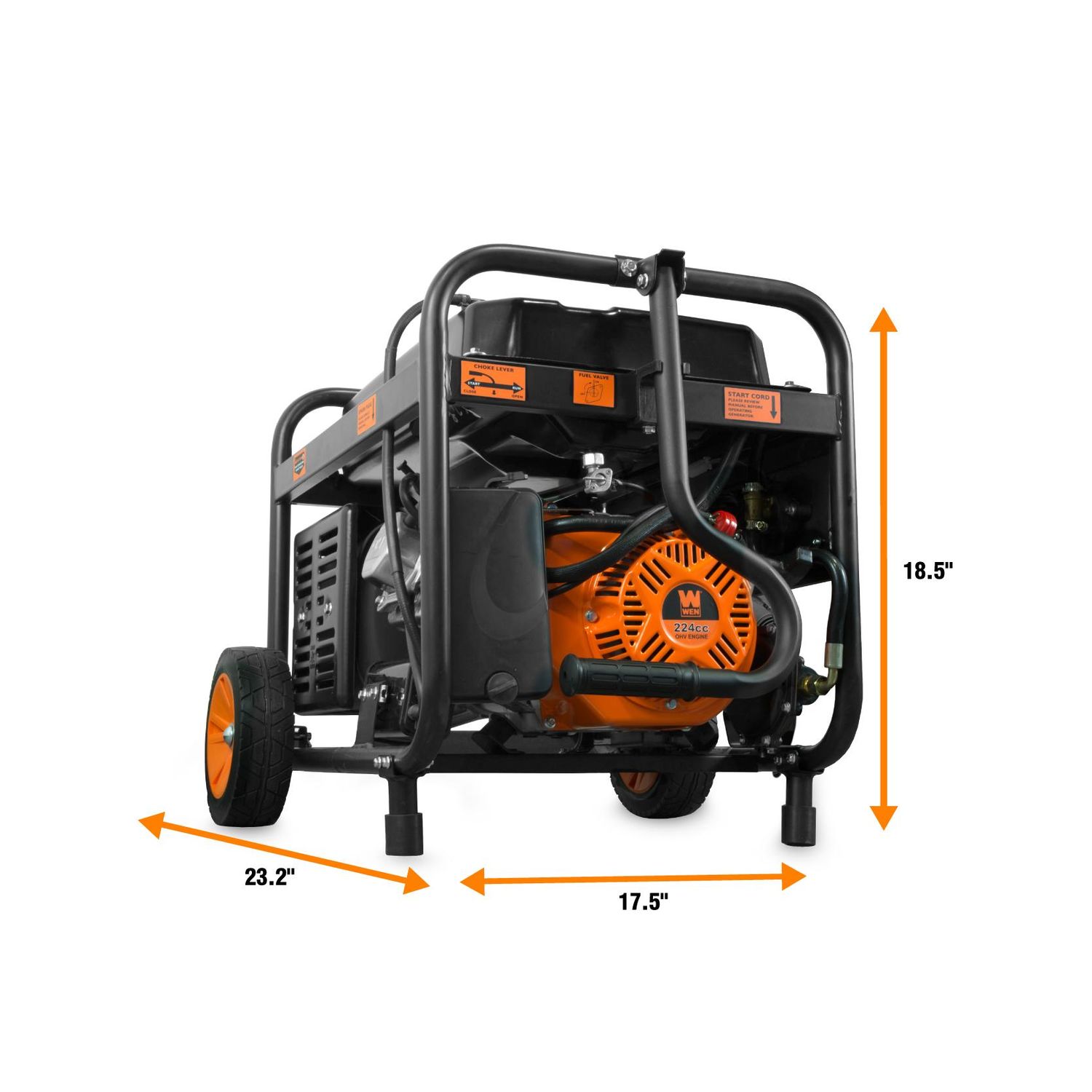 WEN 4750/3800 Watt 120/240 Volt Dual Fuel Gas and Propane Electric