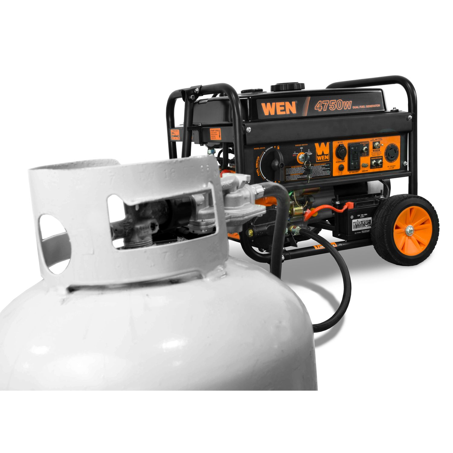 WEN 4750/3800 Watt 120/240 Volt Dual Fuel Gas and Propane Electric