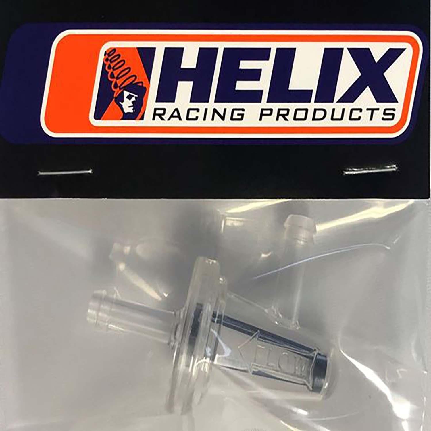 Helix Racing Products 1/4in Inlet/Outlet In-Line Clear Housing, Single ...