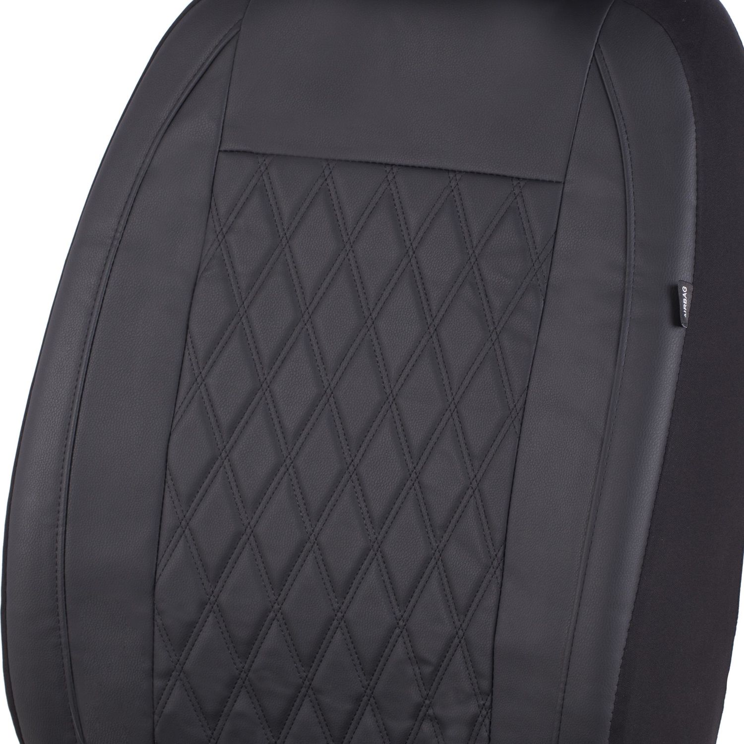 ProElite Black Low Back Cloth Seat Cover Set 3 Piece