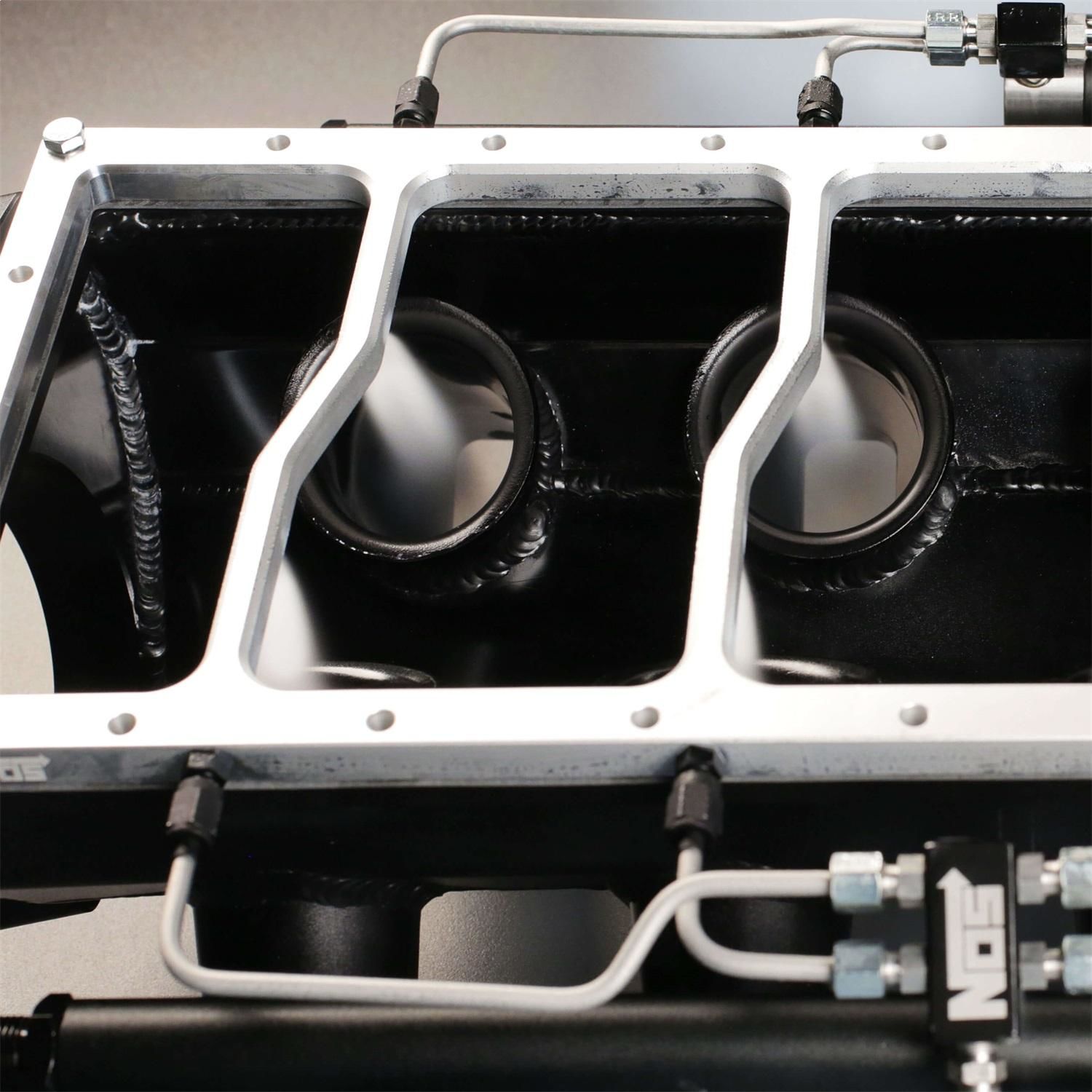 NOS/Nitrous Oxide System Billet 6061T6 Aluminum; Silver Finish; Dry