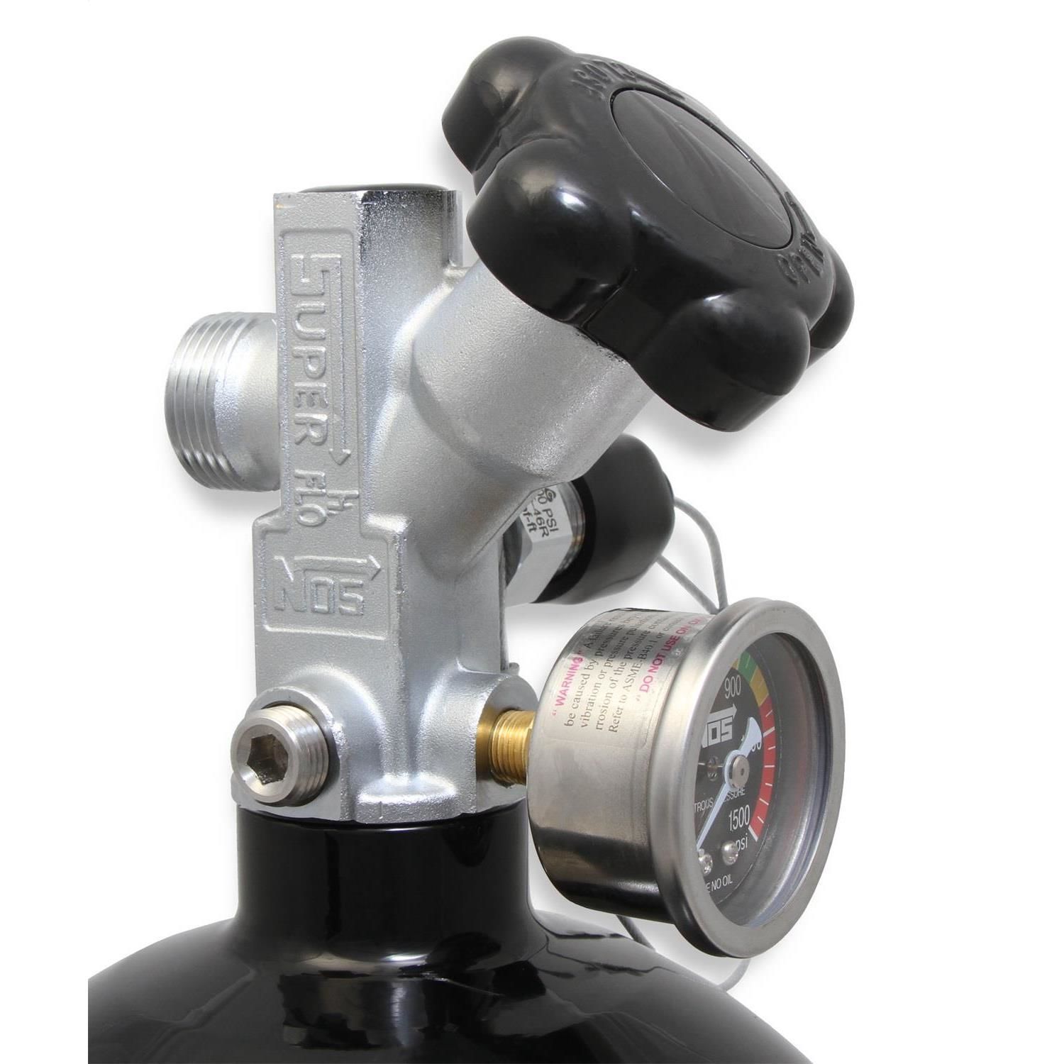 NOS/Nitrous Oxide System Black Finish 10lbs; 21in x 7in Super HiFlow