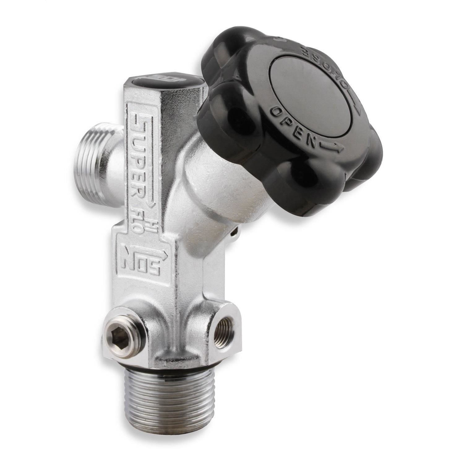 NOS / Nitrous Oxide System 1/8in Super High Flow Nitrous Bottle Valve without Gauge for 5 to
