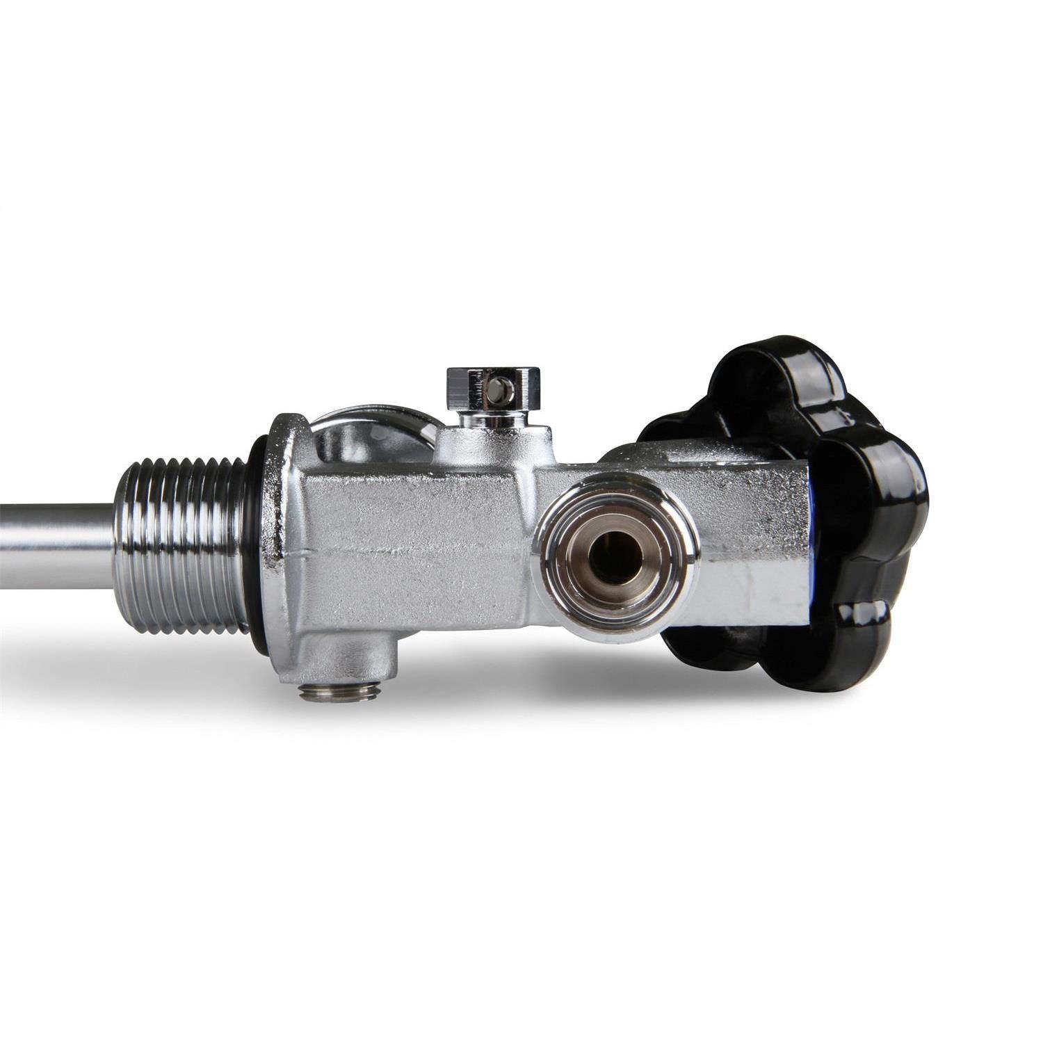 NOS/Nitrous Oxide System 3/8in Super High Flow Nitrous Bottle Valve with Blue Pressure Gauge for