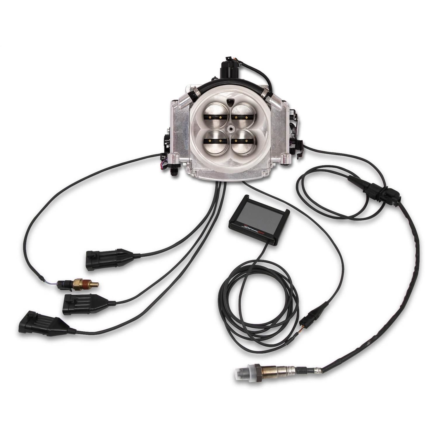 Holley EFI Sniper Xflow Polished Fuel Injection System with 4 Injector