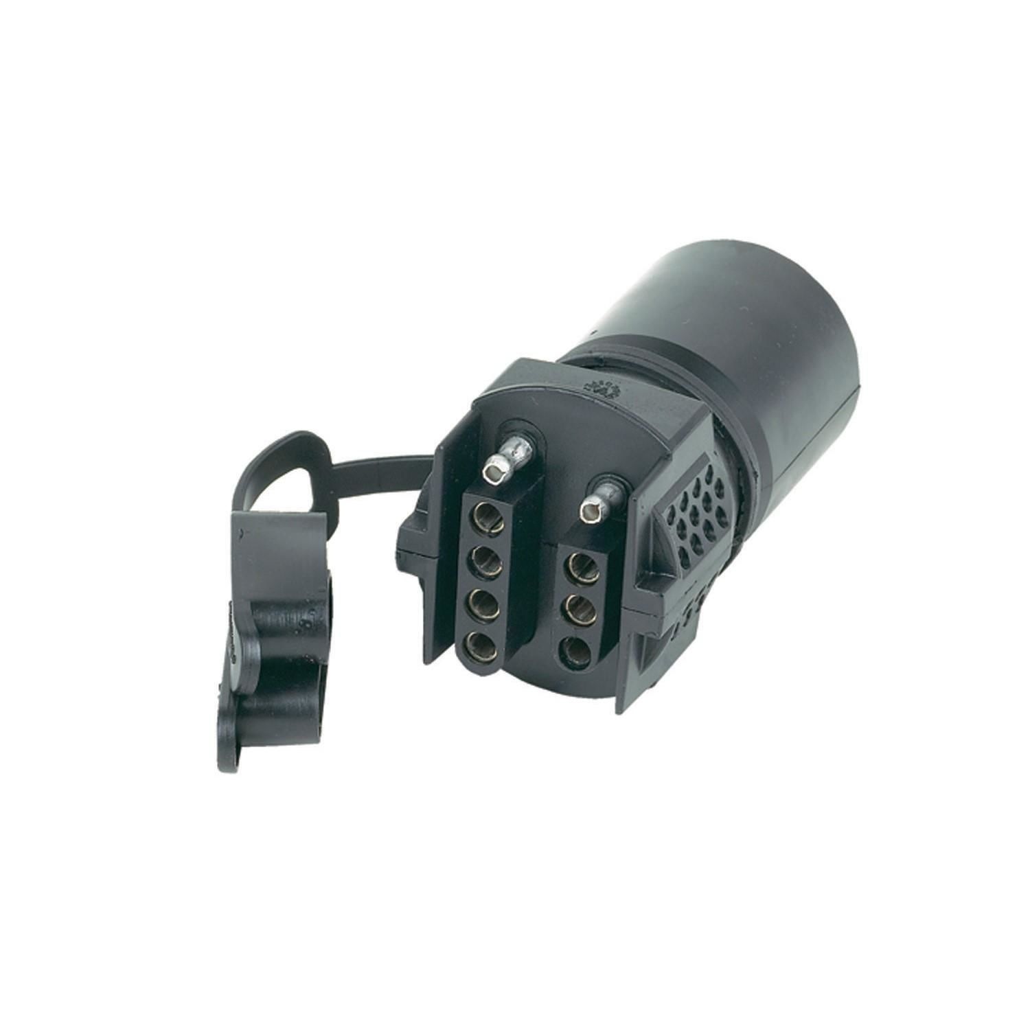 thumbnail image 2 of 7 Pin To 4 Pin Trailer Plug Adapter - Converts 7 Blade To 4-Way & 5-Way Flat For RV, Boat, Utility Trailers 2 of 14