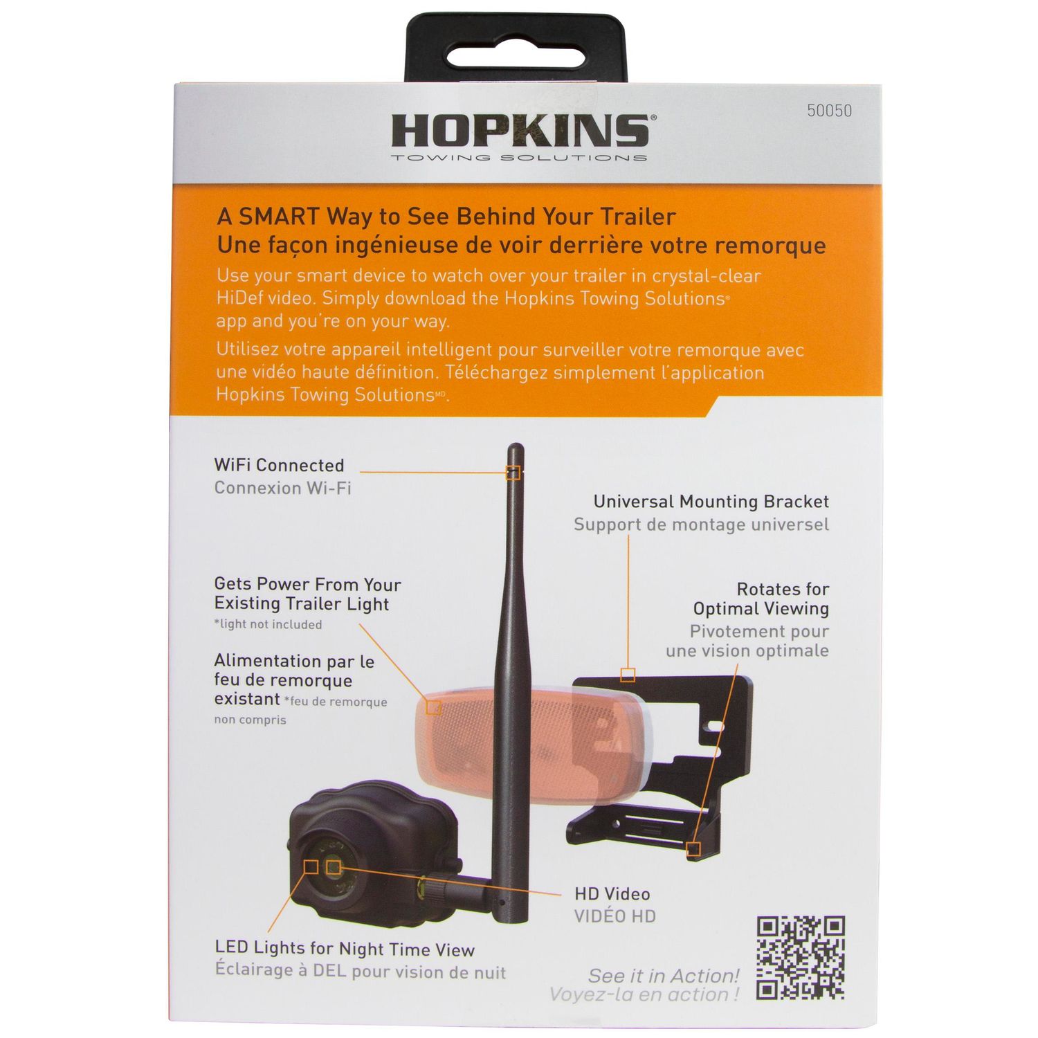 Hopkins VueSmart HD Wireless Rear-View Trailer Camera