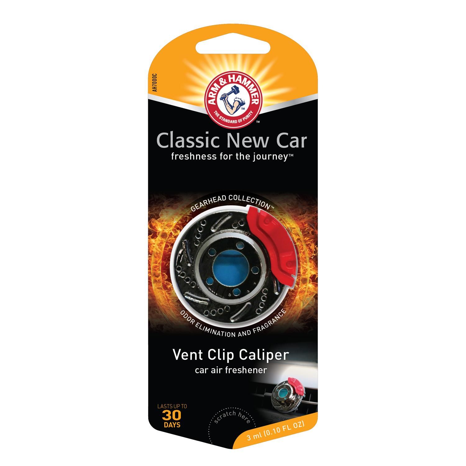 Arm & Hammer Vent Clip Caliper New Car Air Freshener