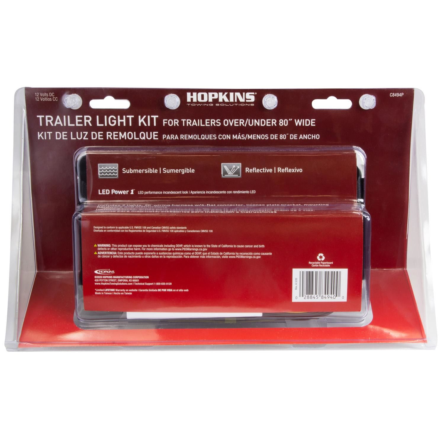 Hopkins Towing Solution Kit de Luces Led Sumergibles para Remolque