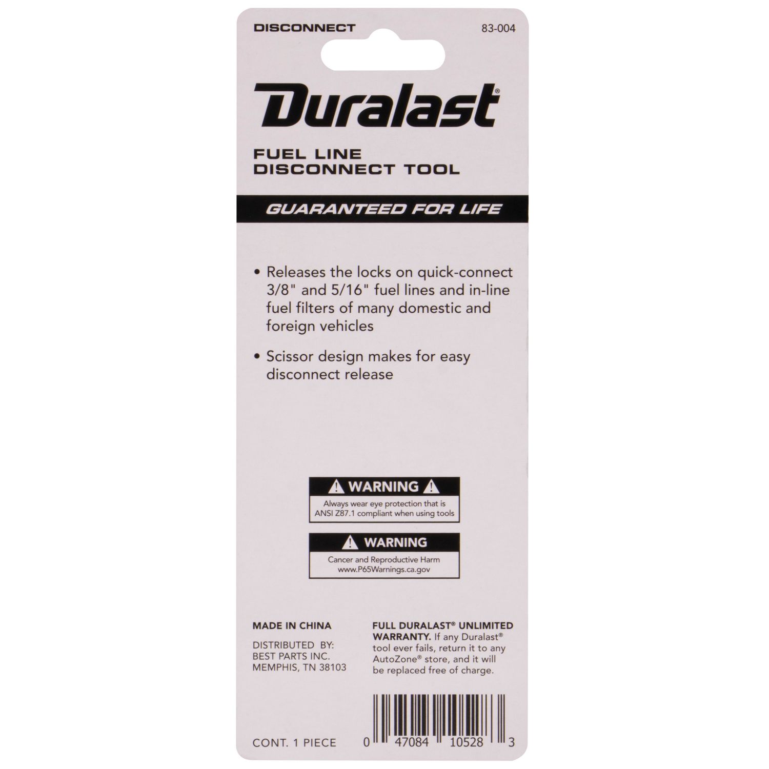 Duralast Fuel Line Disconnect Tool