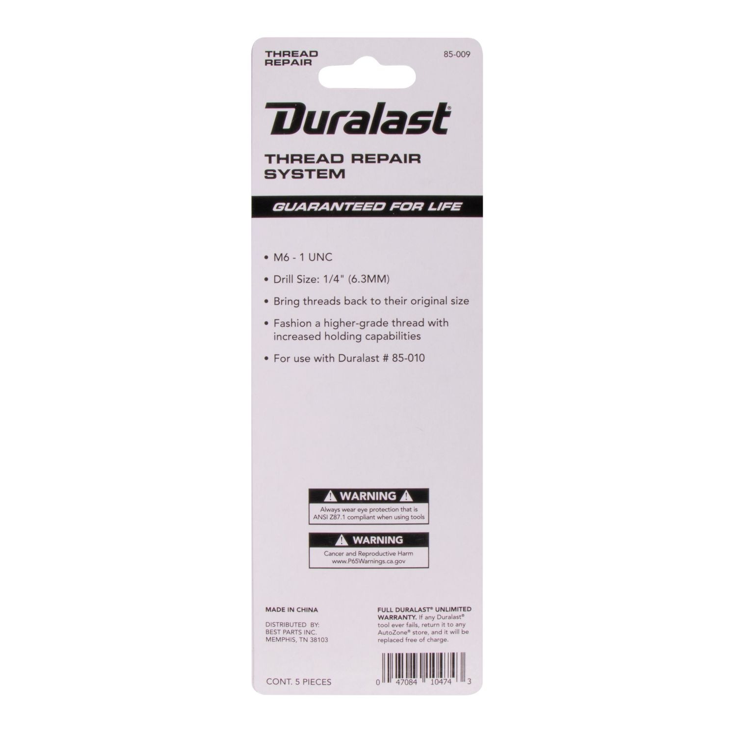 Duralast M6 - 1 Thread Repair System