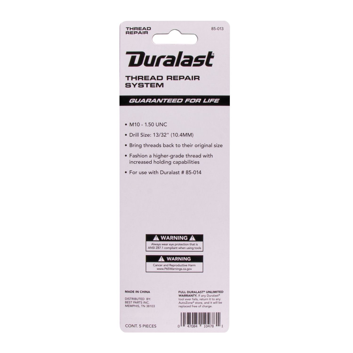 Duralast M10 - 1.5 Thread Repair System