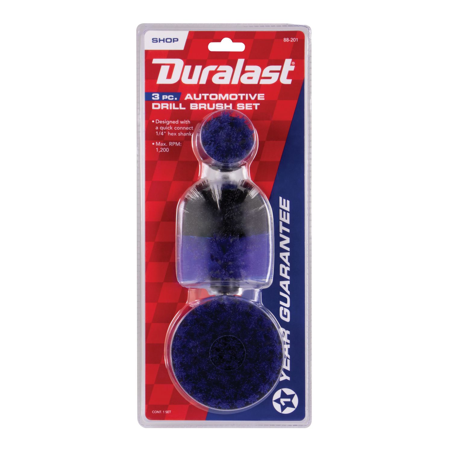 Duralast Automotive Drill Brush 3 Piece