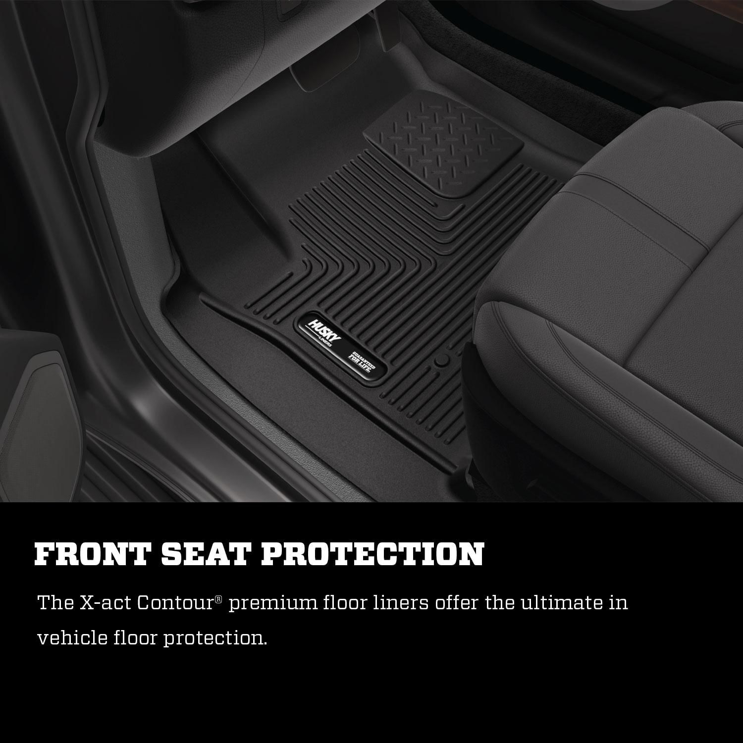 Husky Liners Classic Style Front Black Floor Liners | Dodge Dakota (98-04 incl. Quad Cab) (30781) main image 1