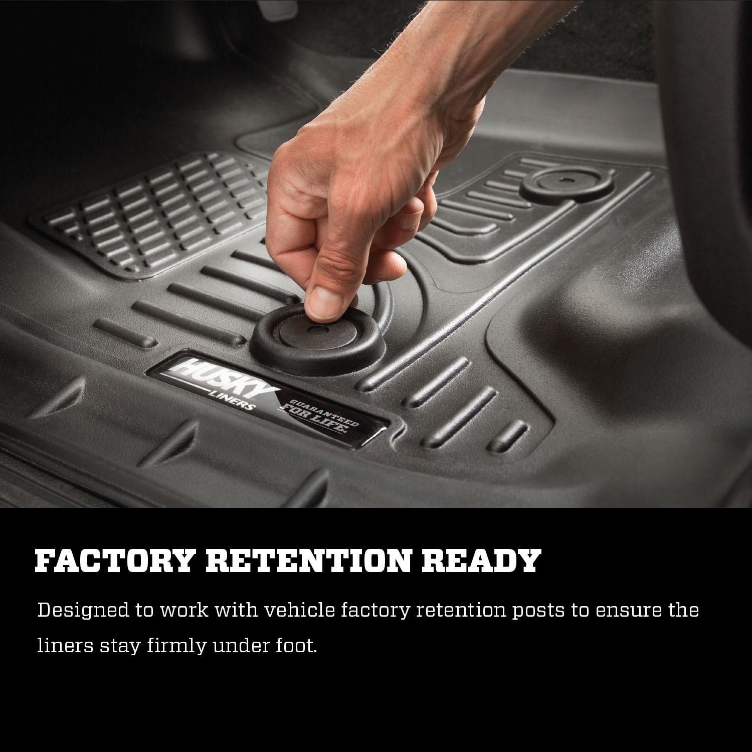 Husky Liners Black Direct-Fit Floor Mat Set