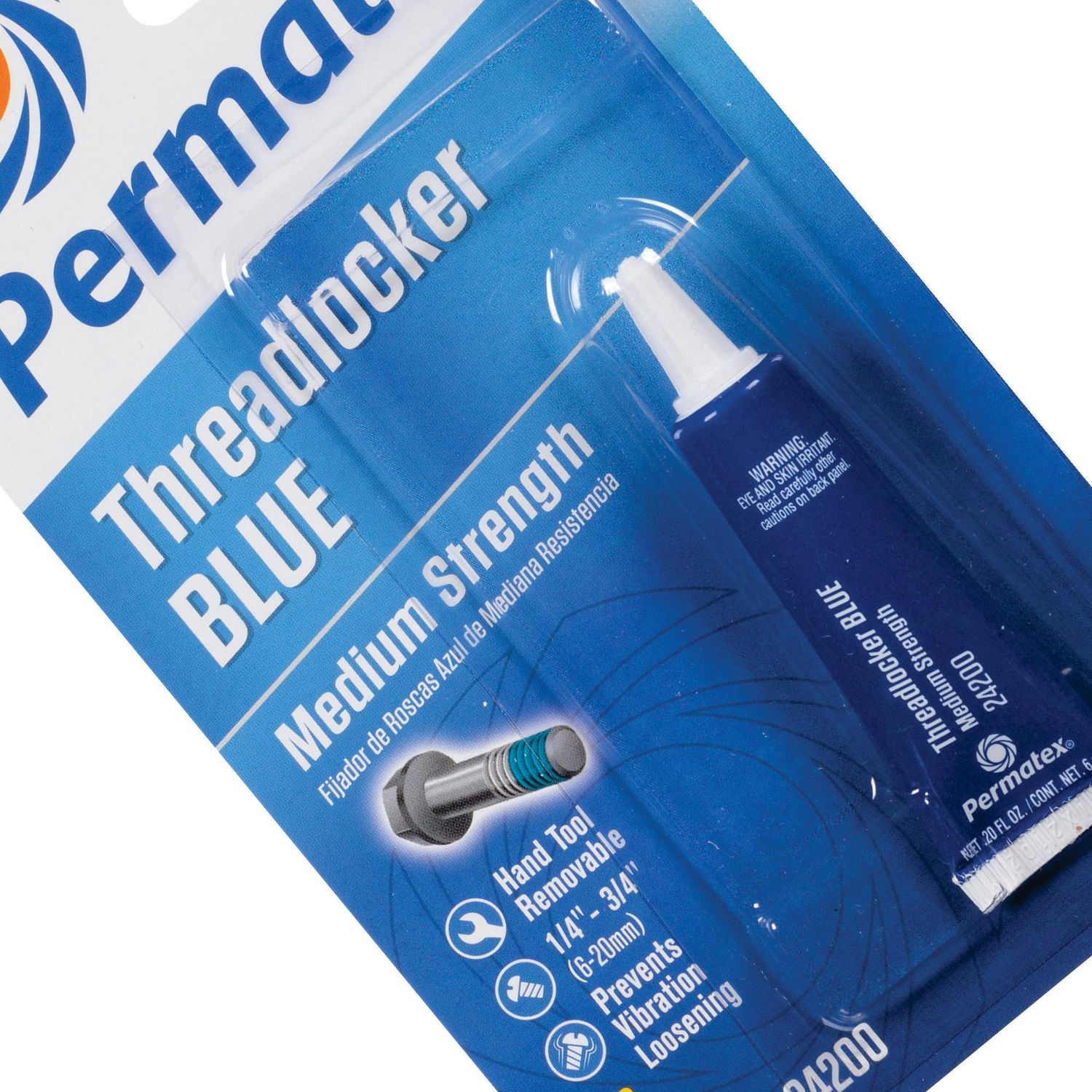 Permatex Blue Medium Strength Thread Locker 0.2oz