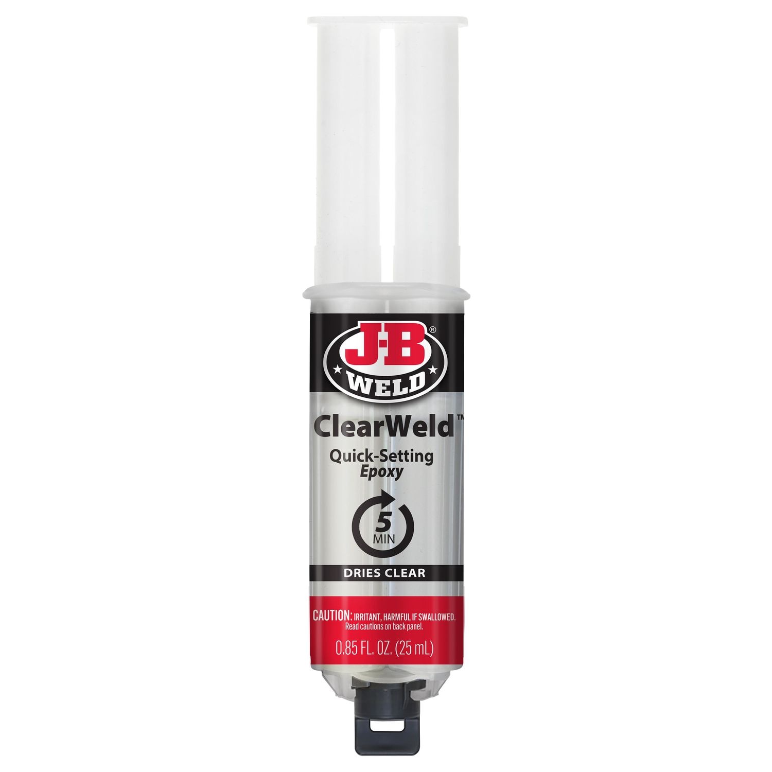 J-B Weld Clearweld 5 Minute Epoxy Compound J-B Weld Clearweld 5 Minute Epoxy Compound